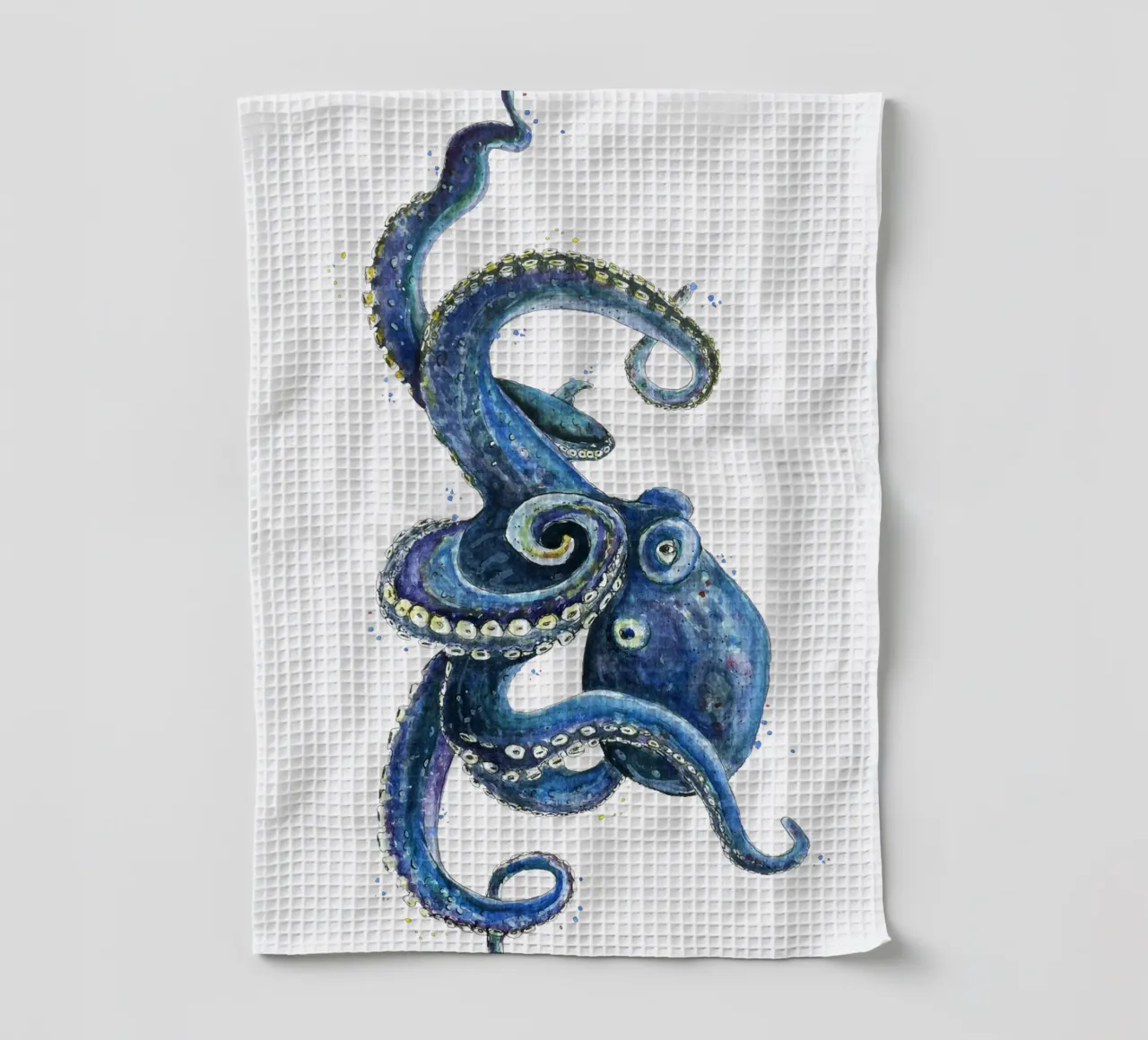 Mijn vriend de octopus theedoek van Illustration Raissa Oltmanns