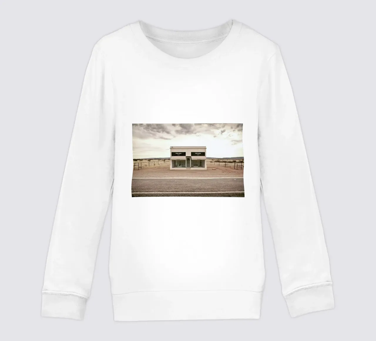 Prada Marfa felpa bambino da Marc Gruninger