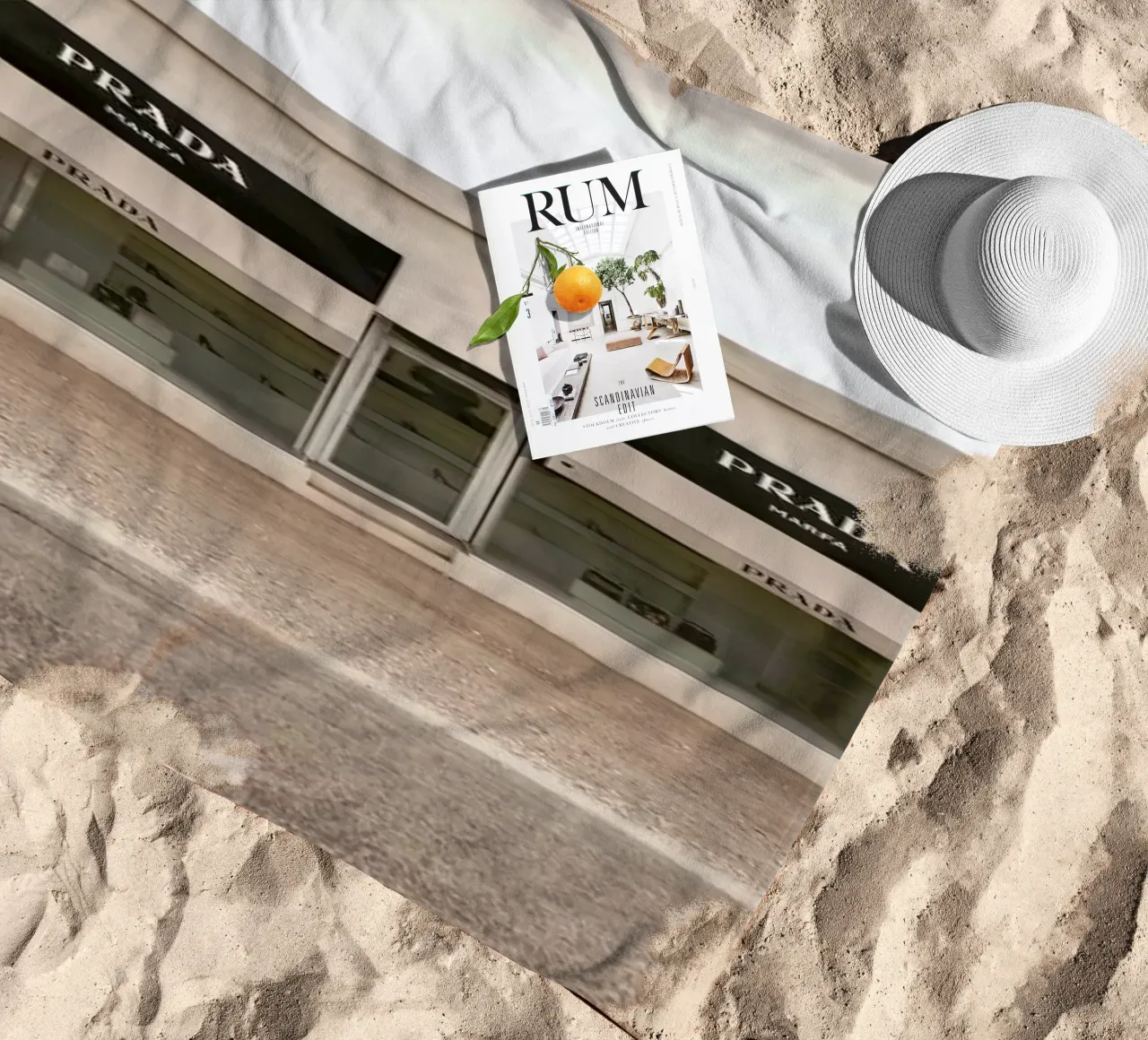 Prada Marfa telo mare da Marc Gruninger