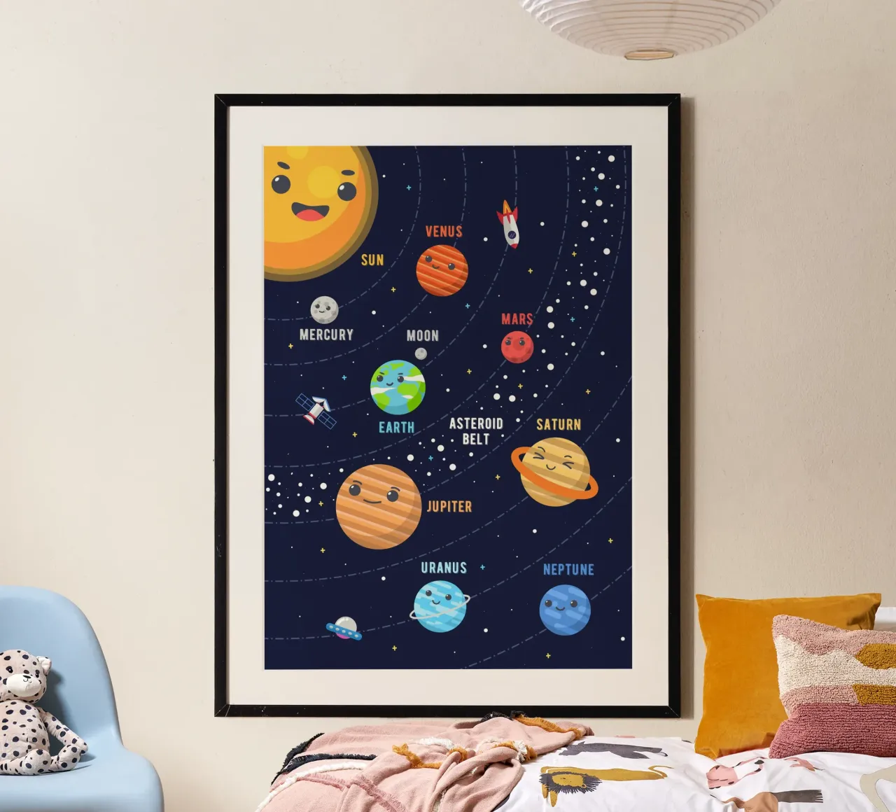 Sistema solare per bambini carta hahnemühle da Charnwood Prints