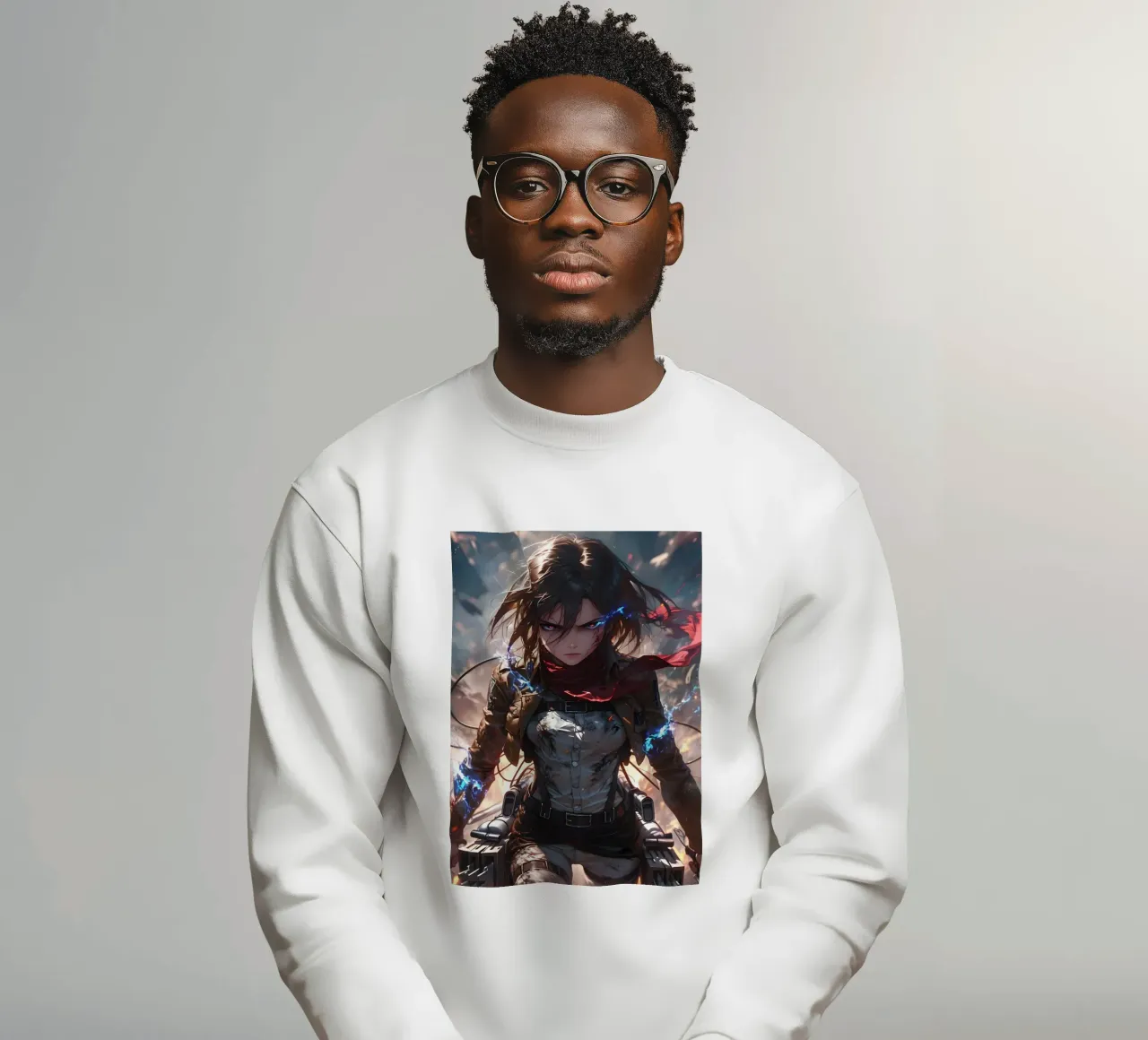 Mikasa attack on titan felpa da CreativeStudio