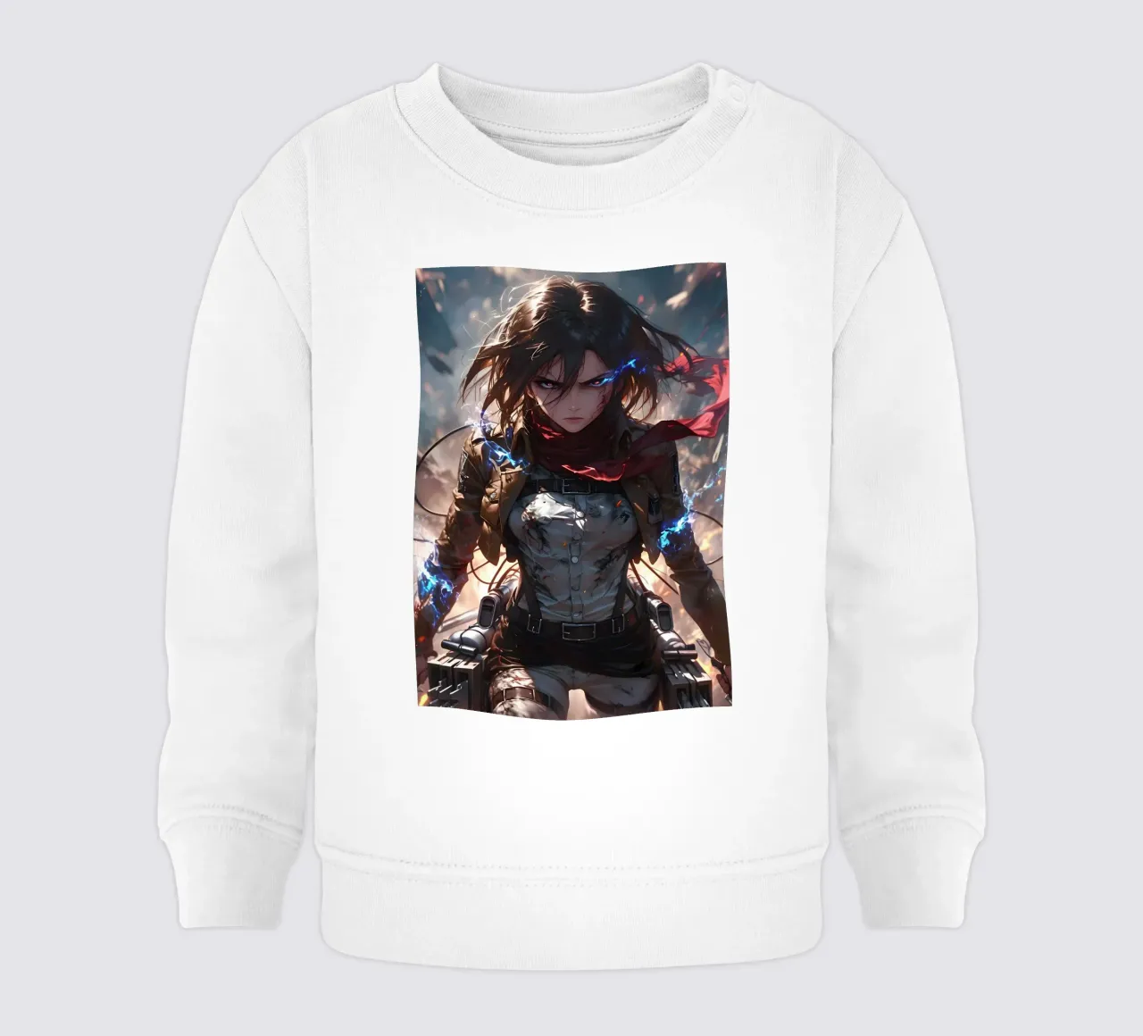 Mikasa attack on titan felpa neonato da CreativeStudio