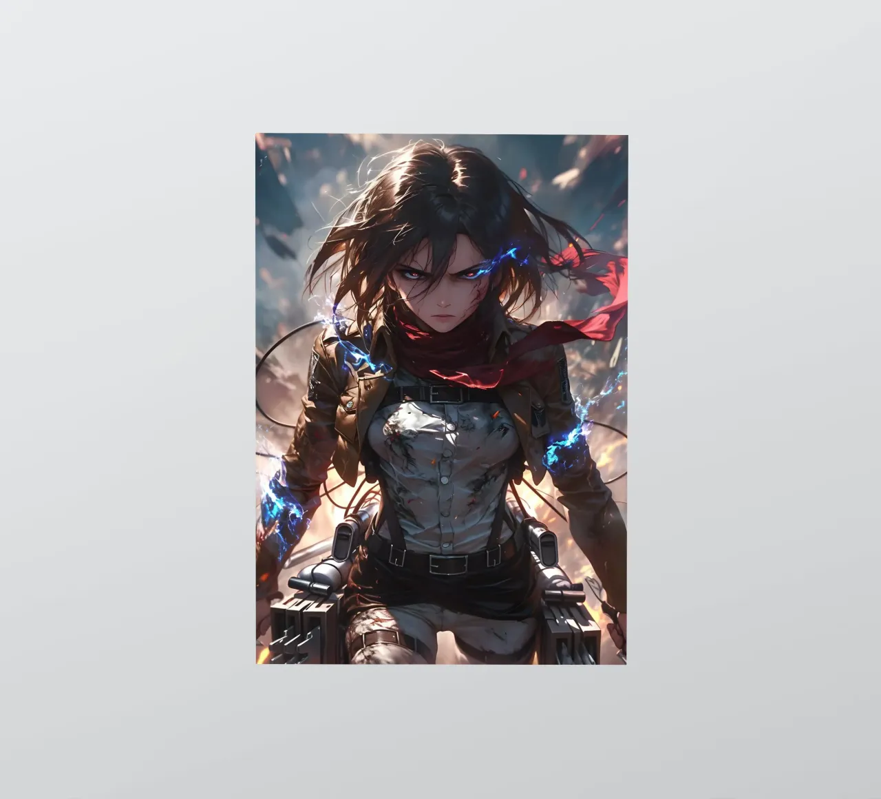 Mikasa attack on titan Sticker von CreativeStudio