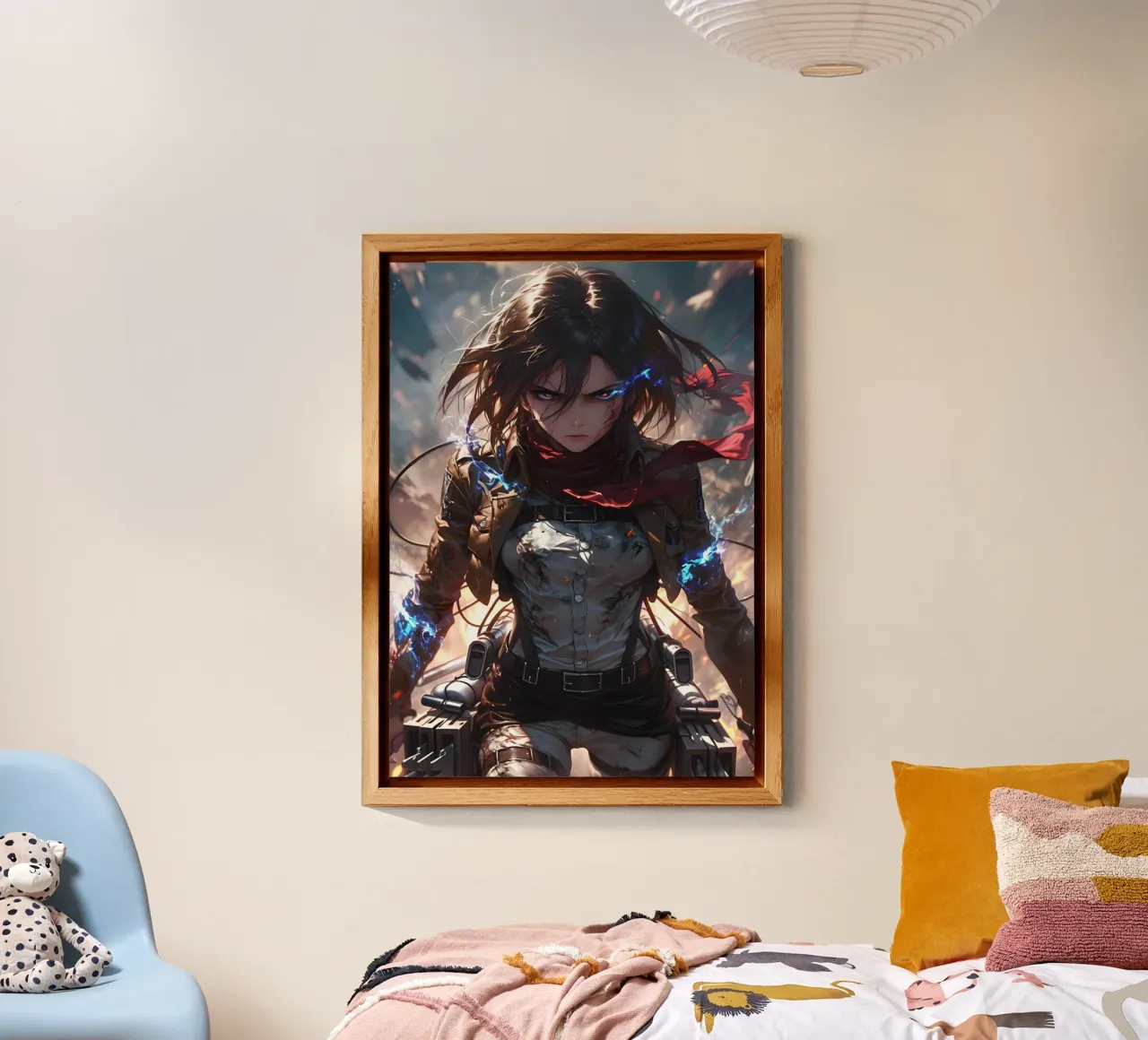 Mikasa attack on titan alluminio dibond da CreativeStudio