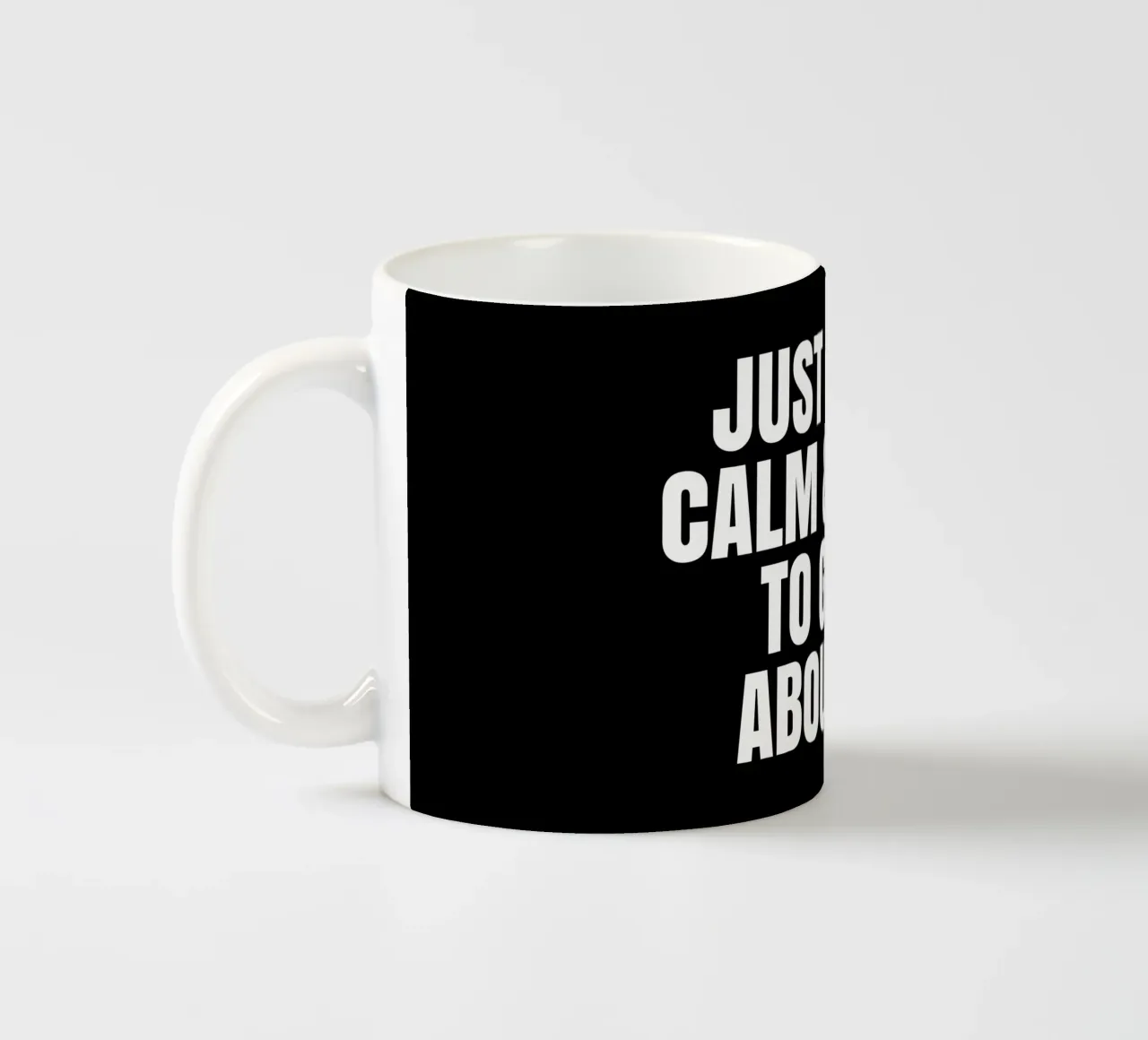 Just keep calm and pray to God about it tazza in ceramica da happieeagle