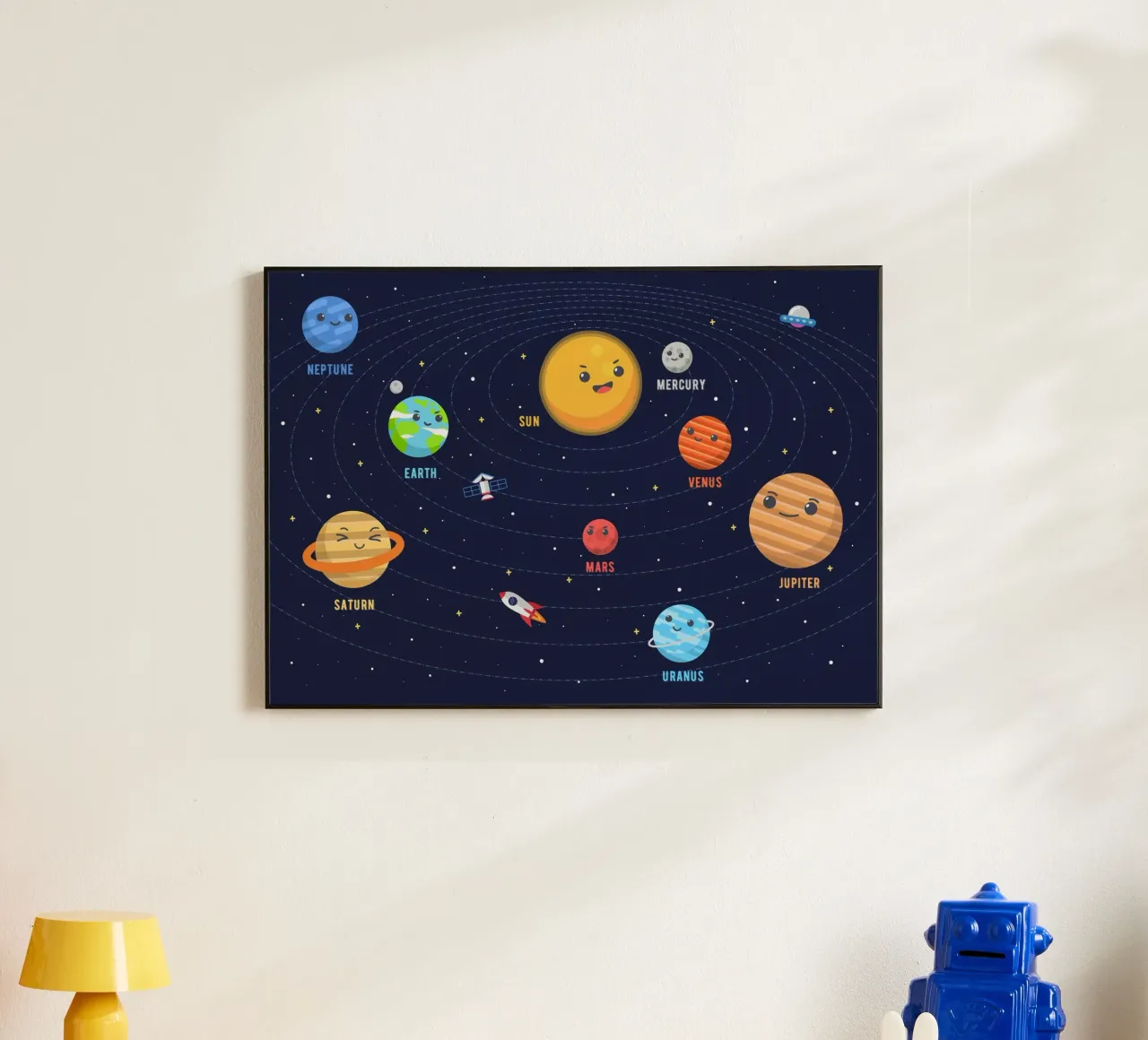 Sistema solare per bambini alluminio dibond da Charnwood Prints