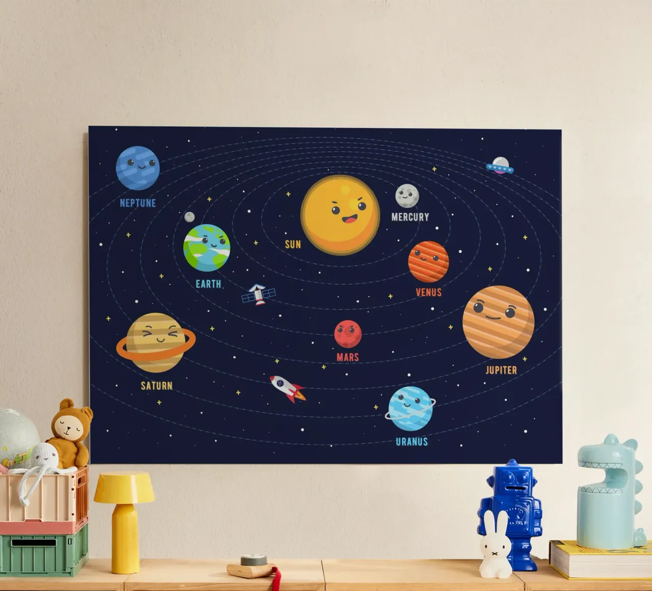 Sistema solare per bambini alluminio dibond da Charnwood Prints