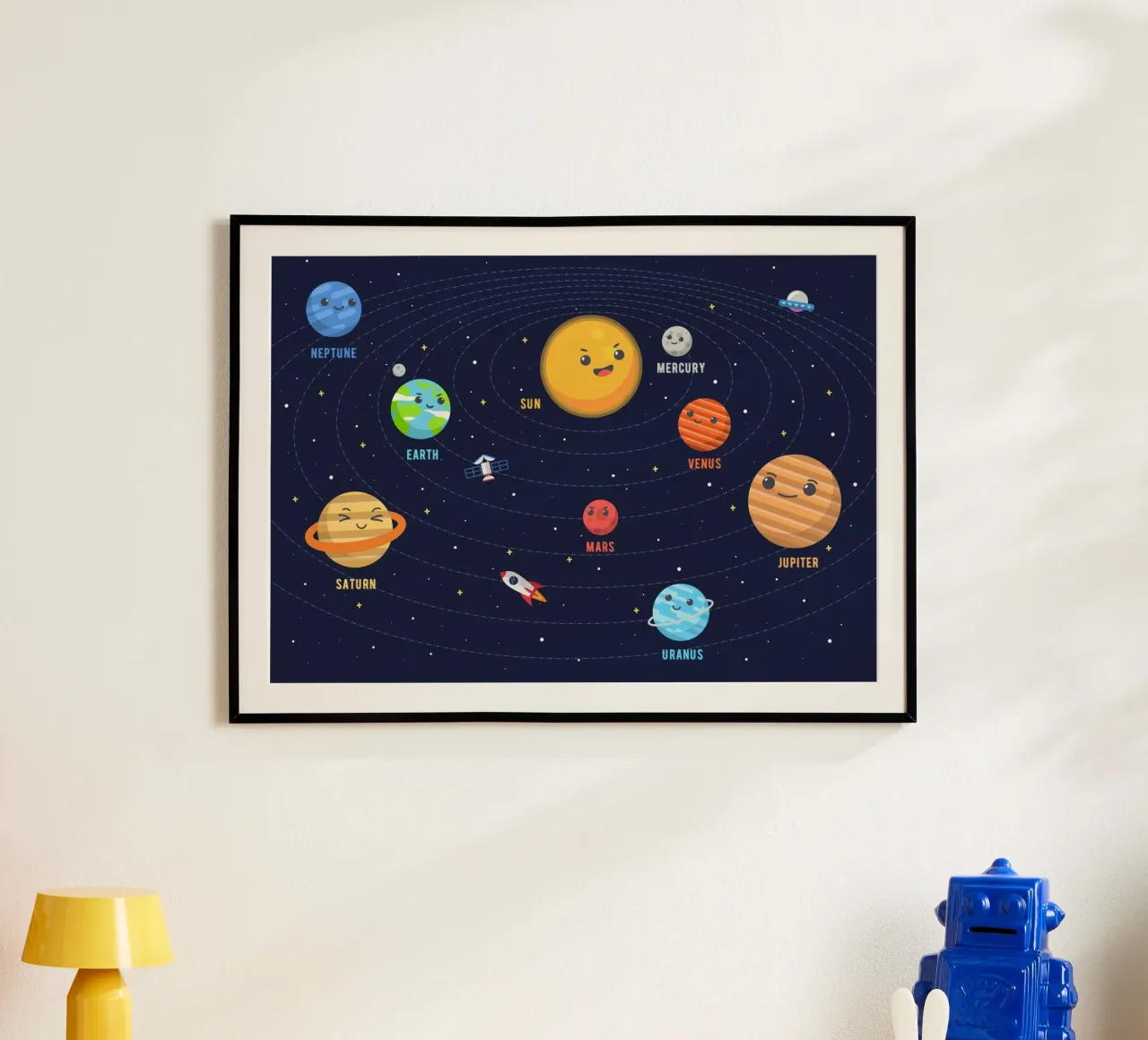 Sistema solare per bambini carta hahnemühle da Charnwood Prints