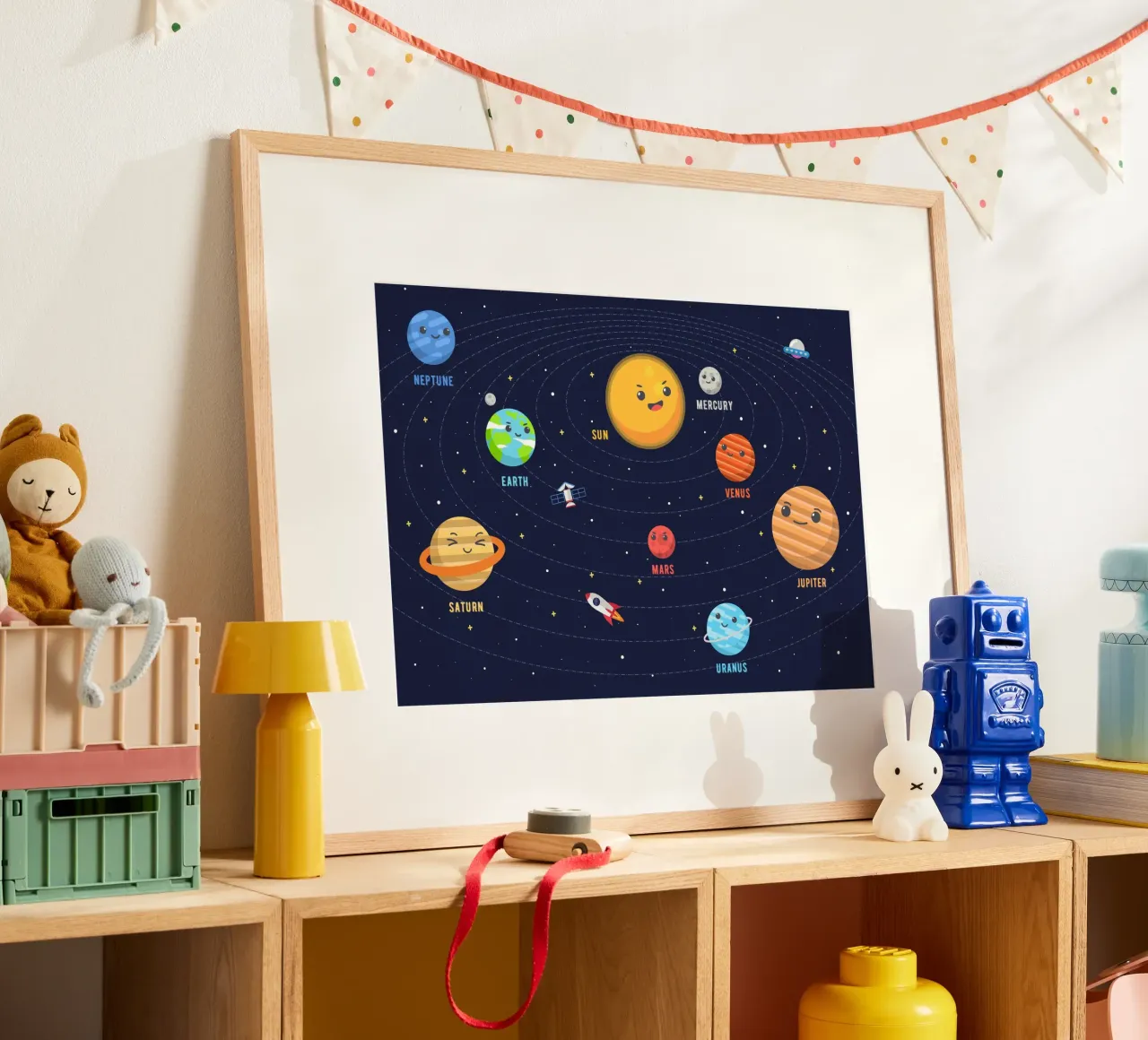 Sistema solare per bambini carta hahnemühle da Charnwood Prints