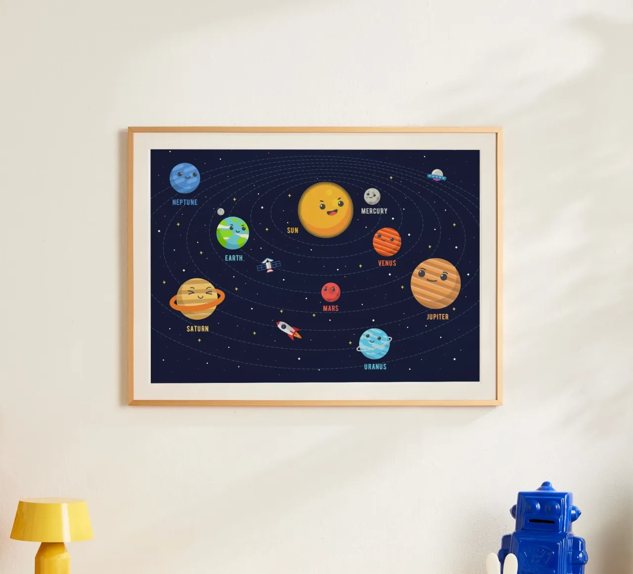 Sistema solare per bambini carta hahnemühle da Charnwood Prints