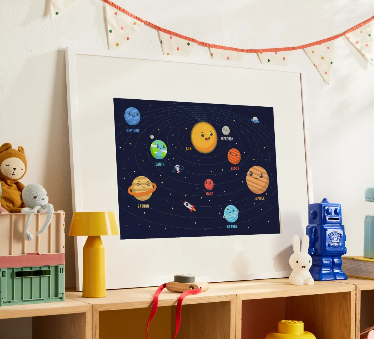 Sistema solare per bambini carta hahnemühle da Charnwood Prints