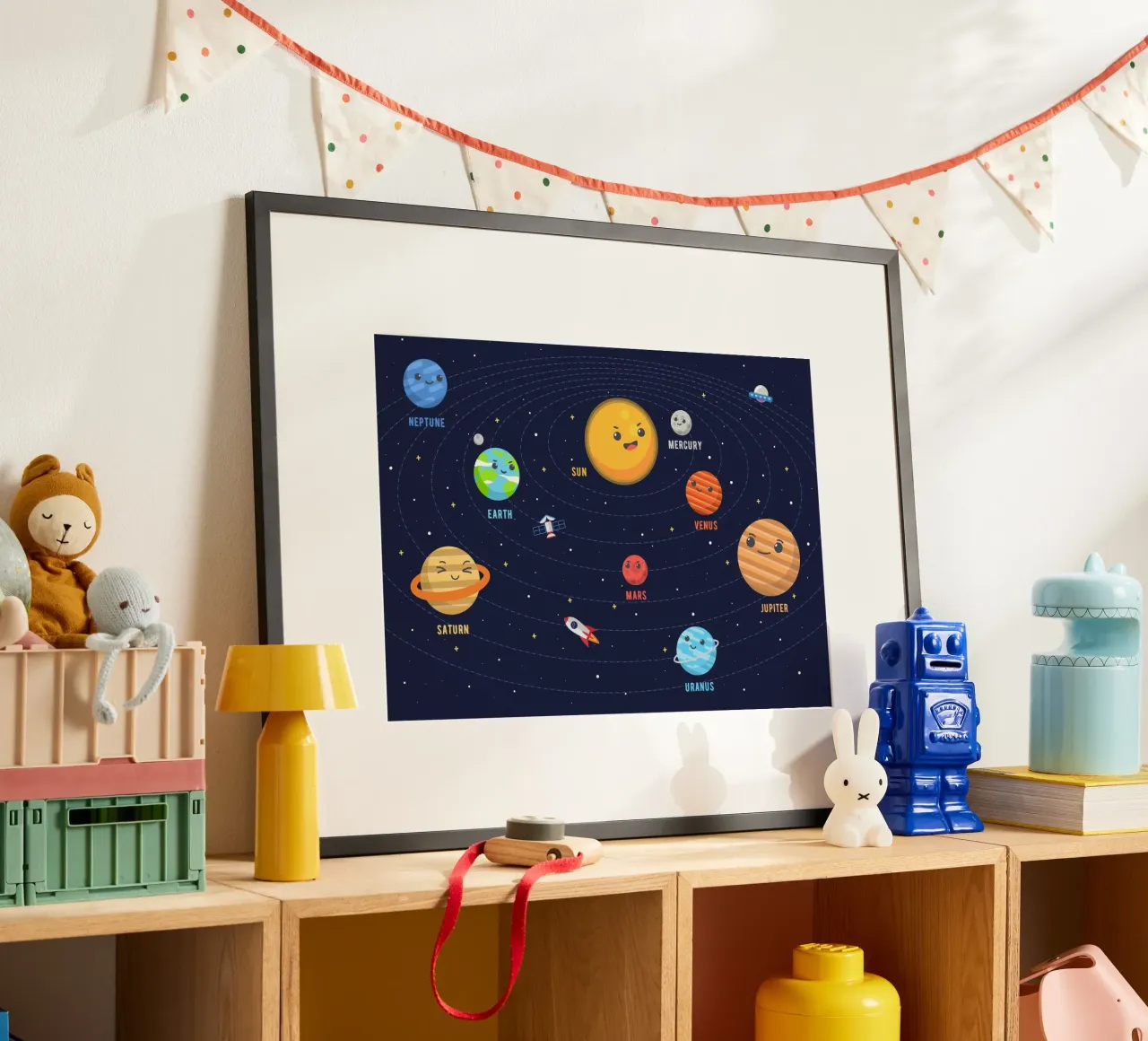 Sistema solare per bambini carta hahnemühle da Charnwood Prints