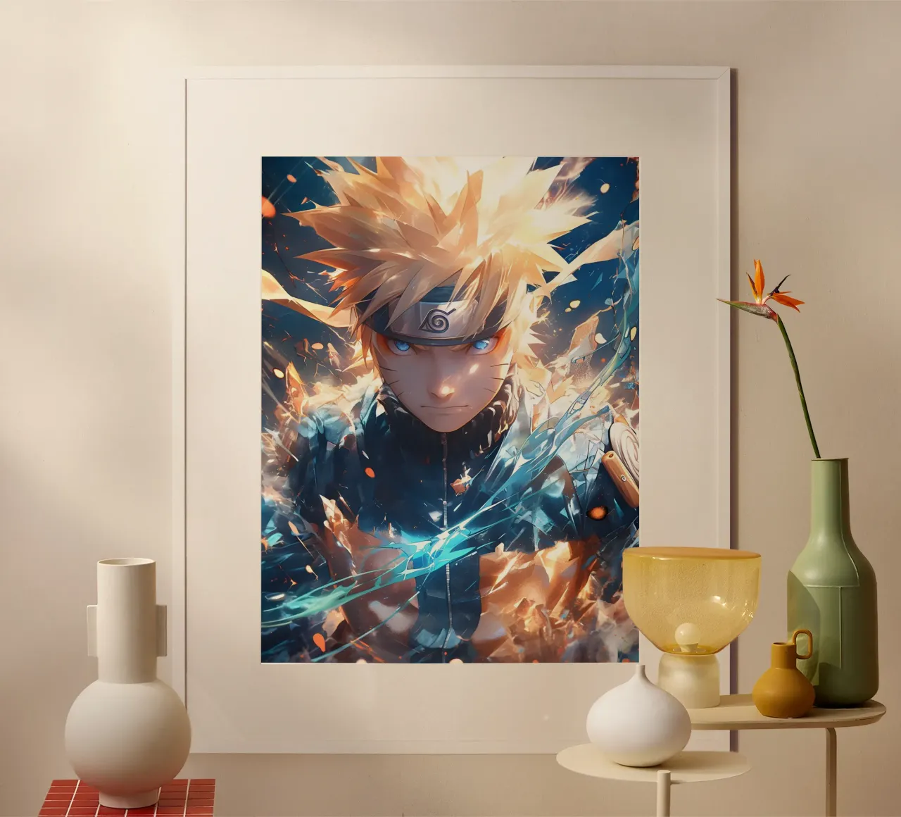 Naruto poster con telaio in alluminio da CreativeStudio