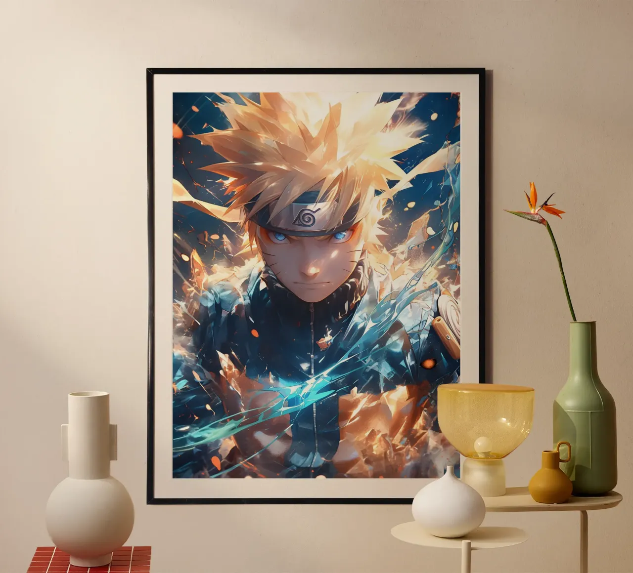 Naruto poster con telaio in alluminio da CreativeStudio