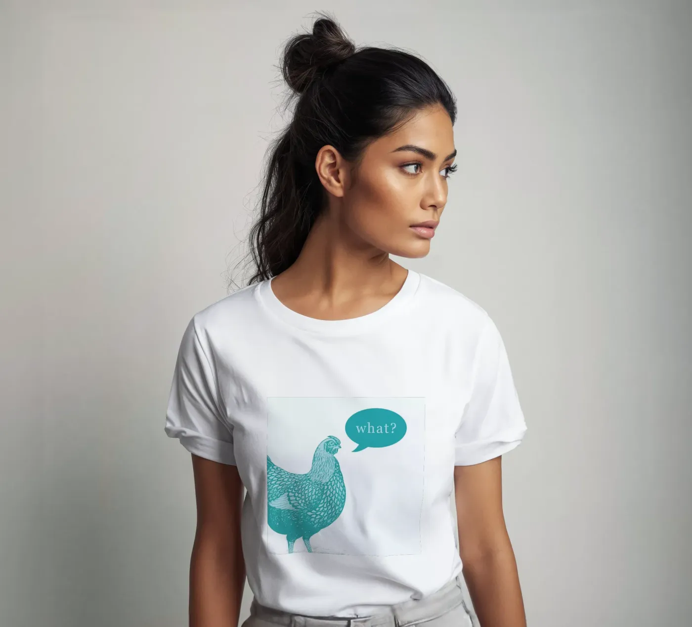 Chook t-shirt da The Gently Unfurling Sneak