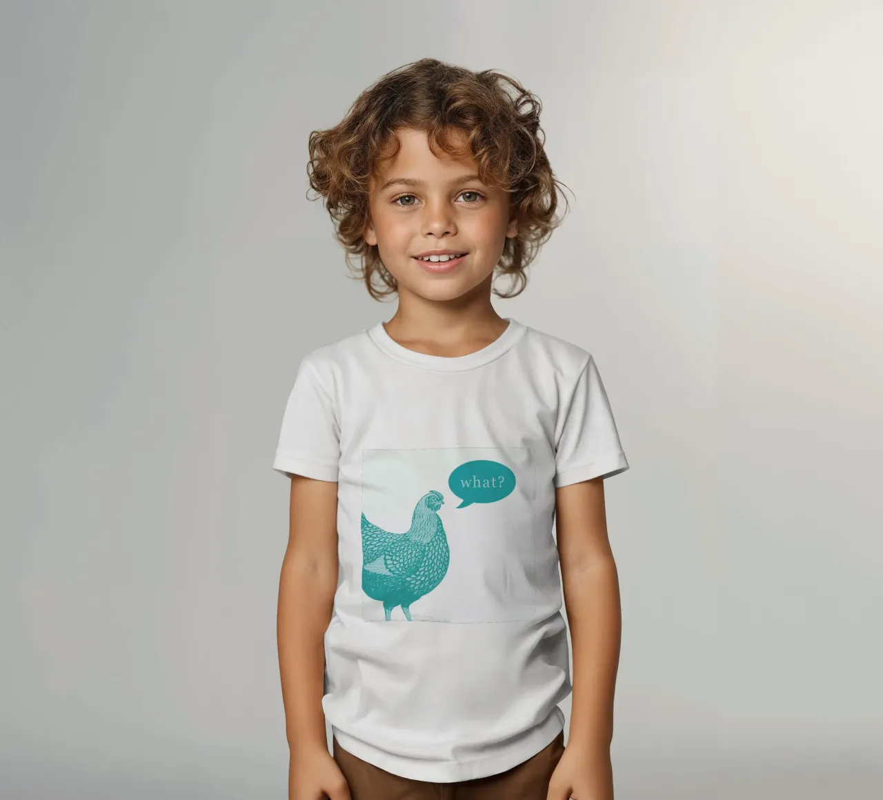Chook t-shirt bambini da The Gently Unfurling Sneak