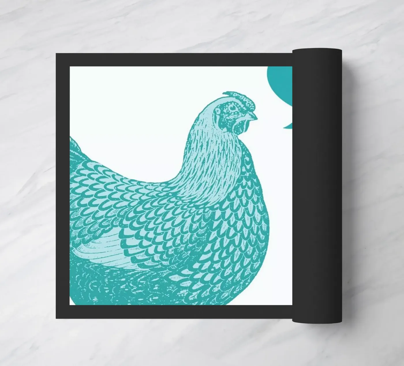 Chook Fußmatte von The Gently Unfurling Sneak