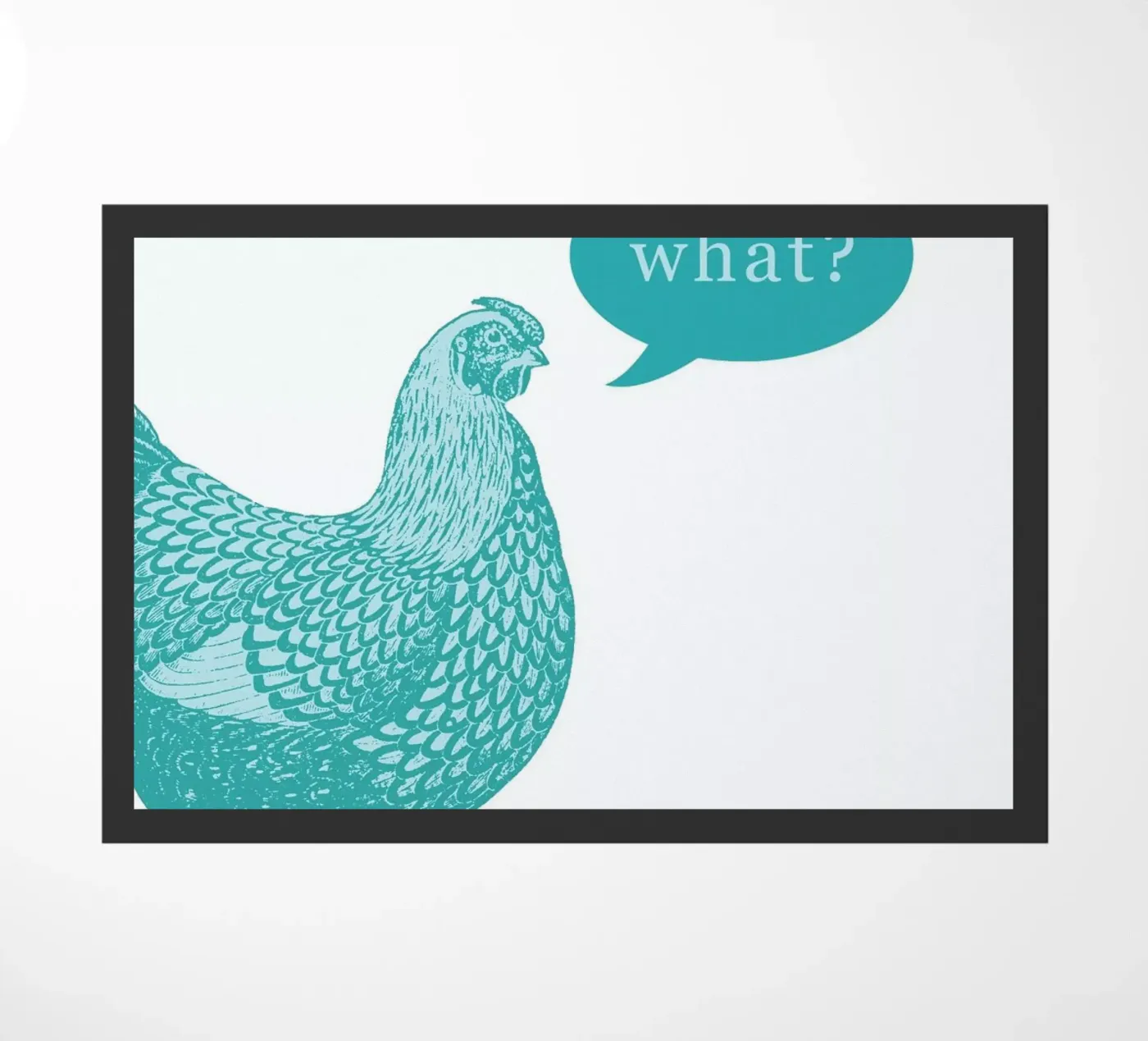 Chook Fußmatte von The Gently Unfurling Sneak