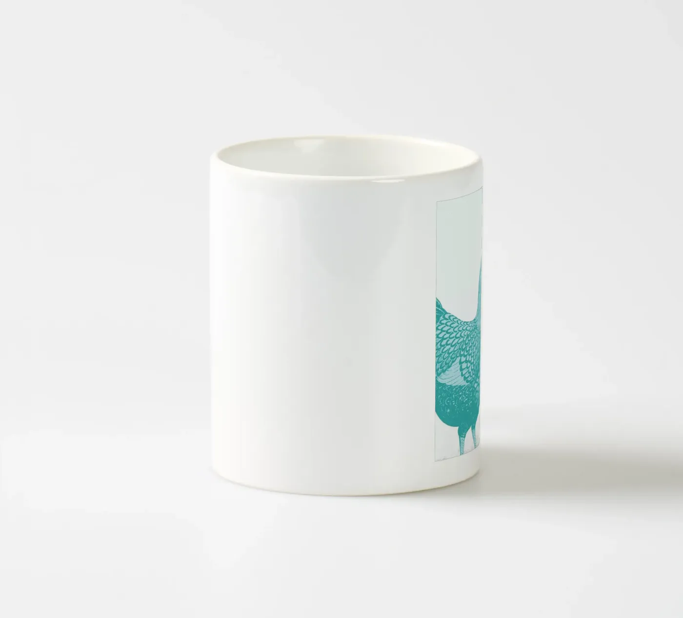 Chook ceramic mug by The Gently Unfurling Sneak