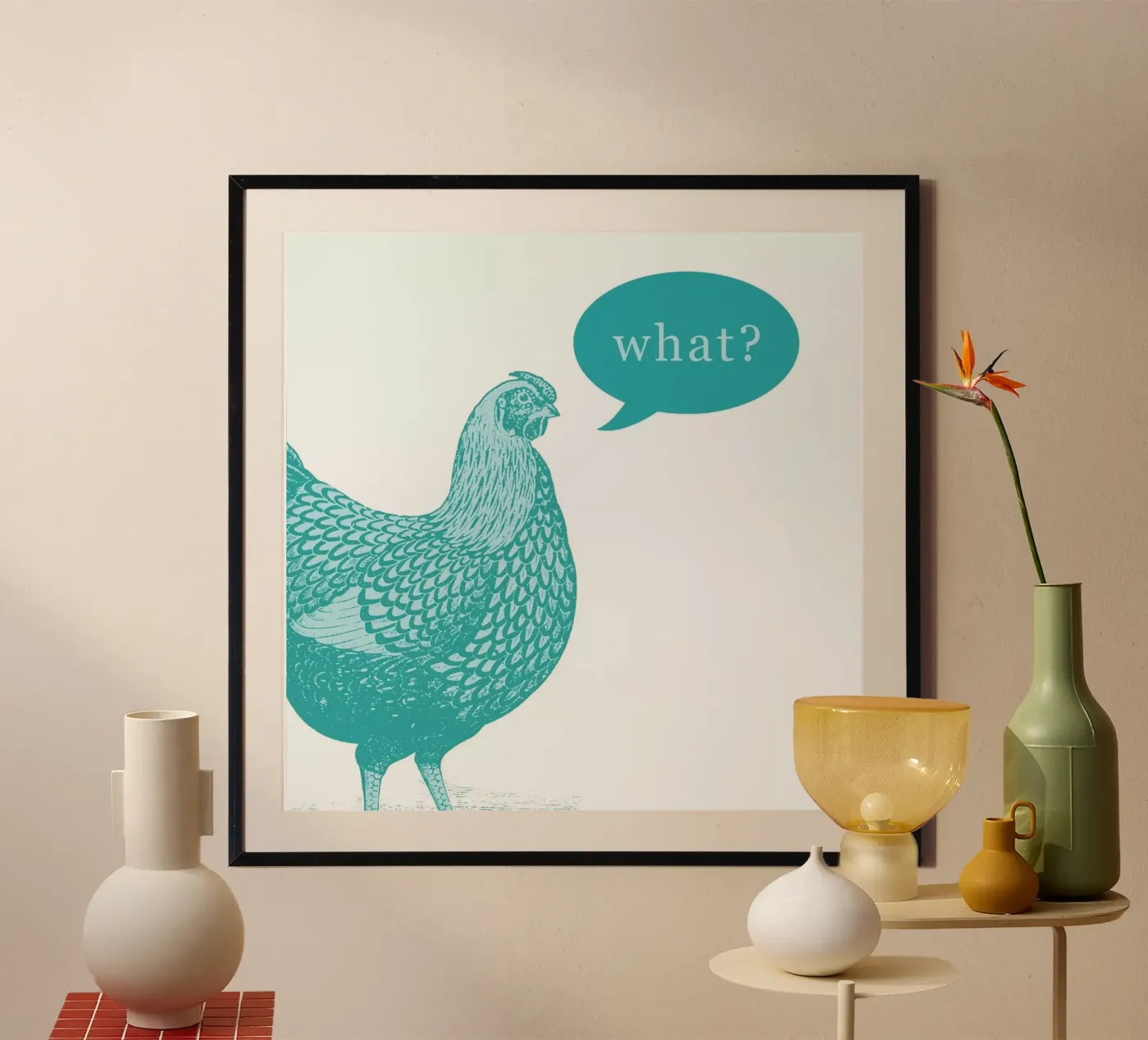 Chook Poster von The Gently Unfurling Sneak