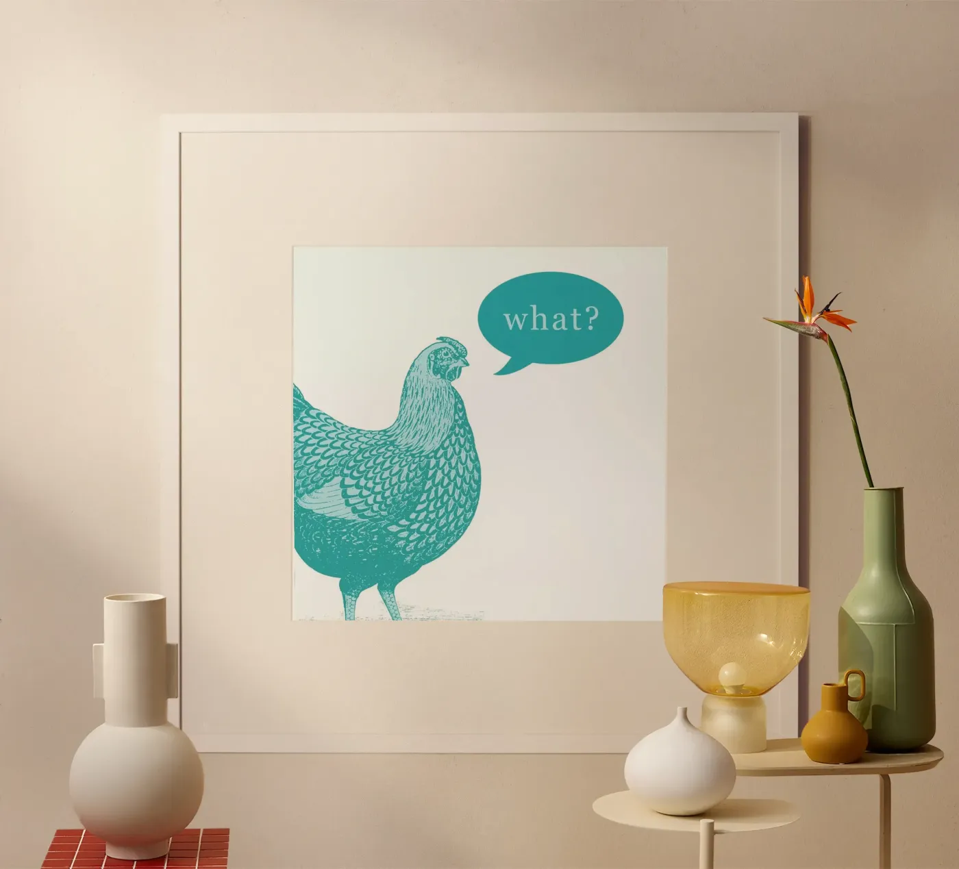 Chook Poster von The Gently Unfurling Sneak