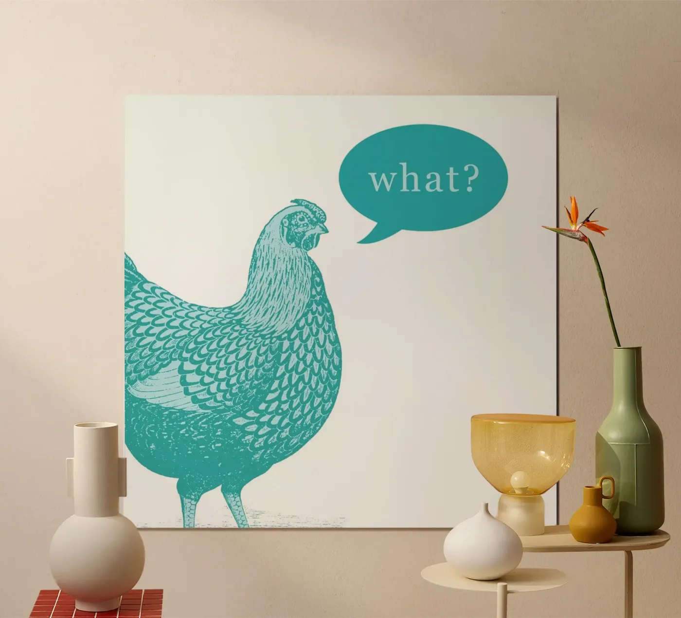 Chook Poster von The Gently Unfurling Sneak