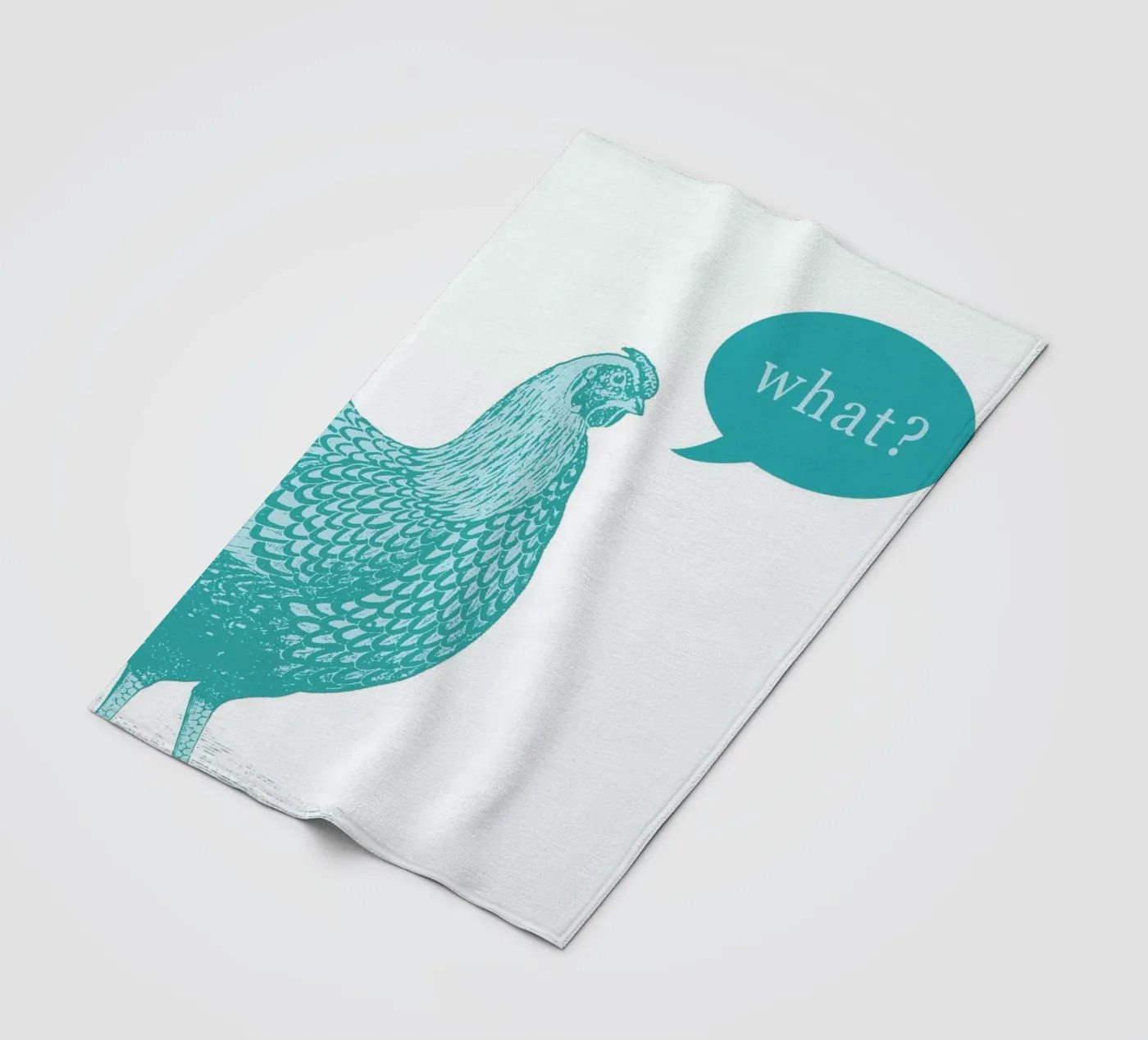 Chook fleece blanket by The Gently Unfurling Sneak