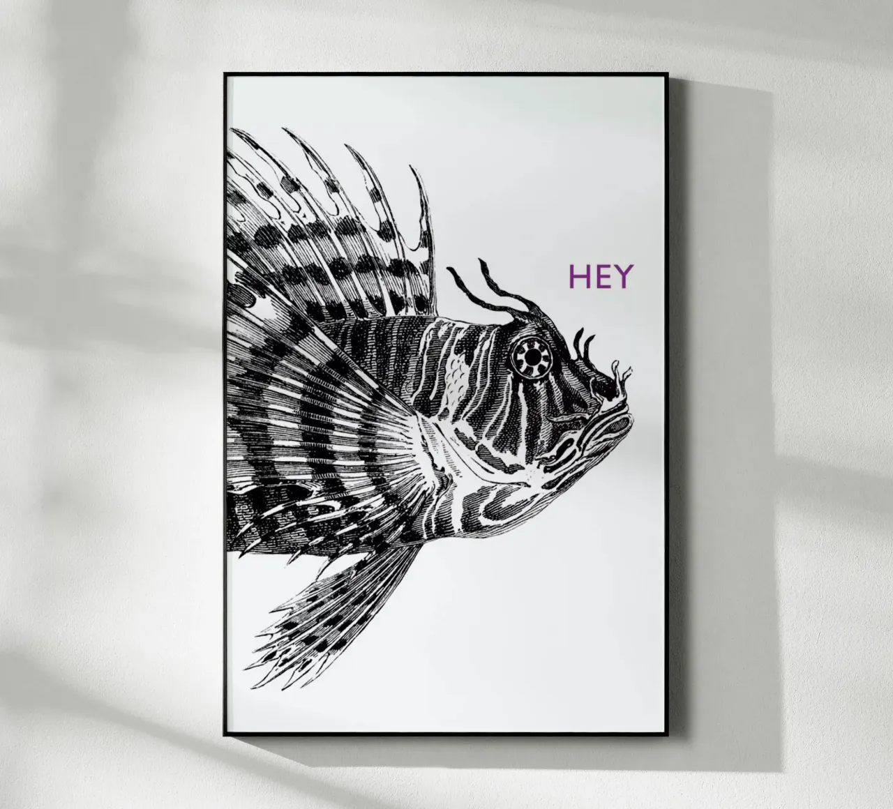 Hey Lionfish plexiglass da The Gently Unfurling Sneak