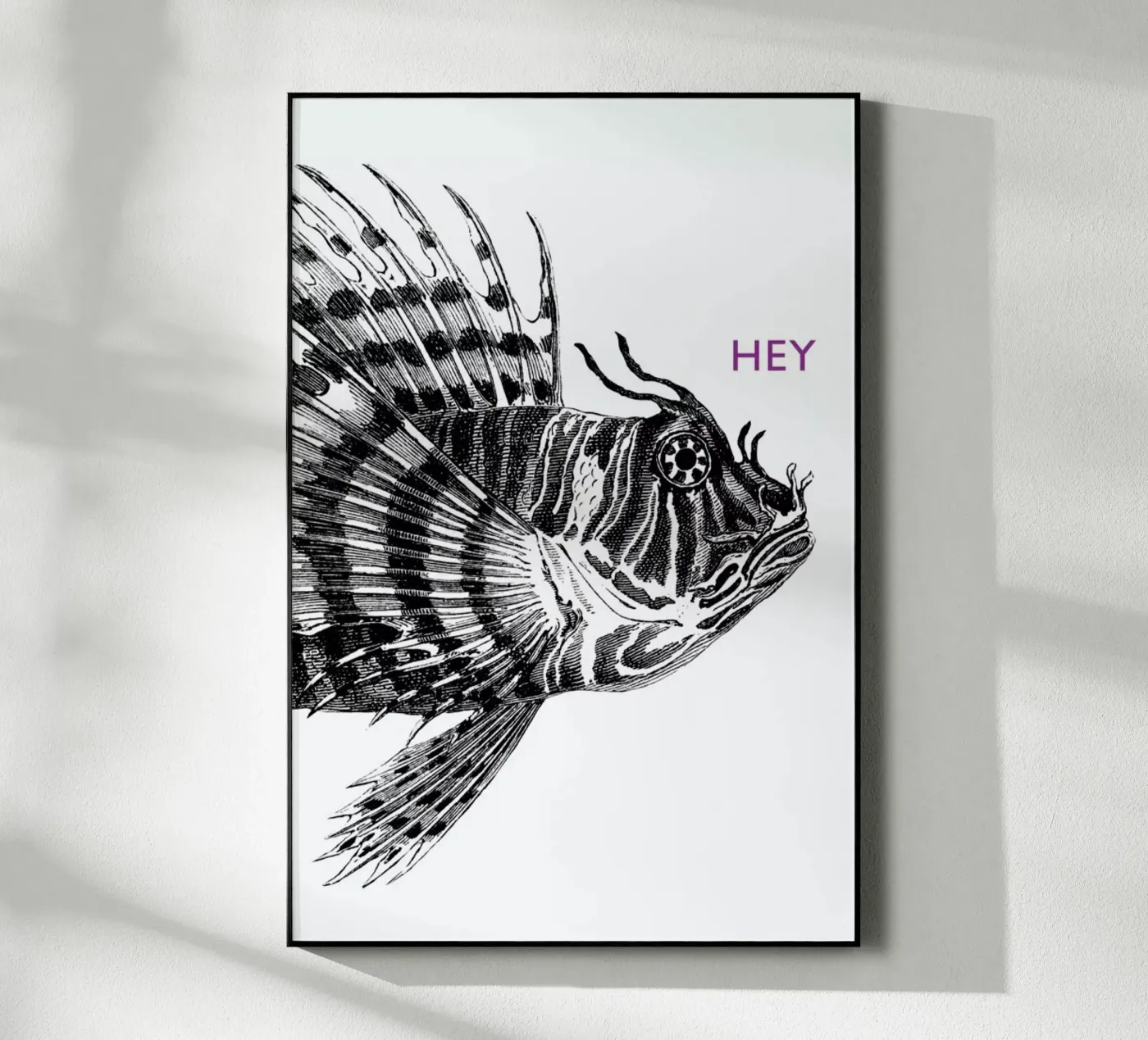 Hey Lionfish acryl van The Gently Unfurling Sneak