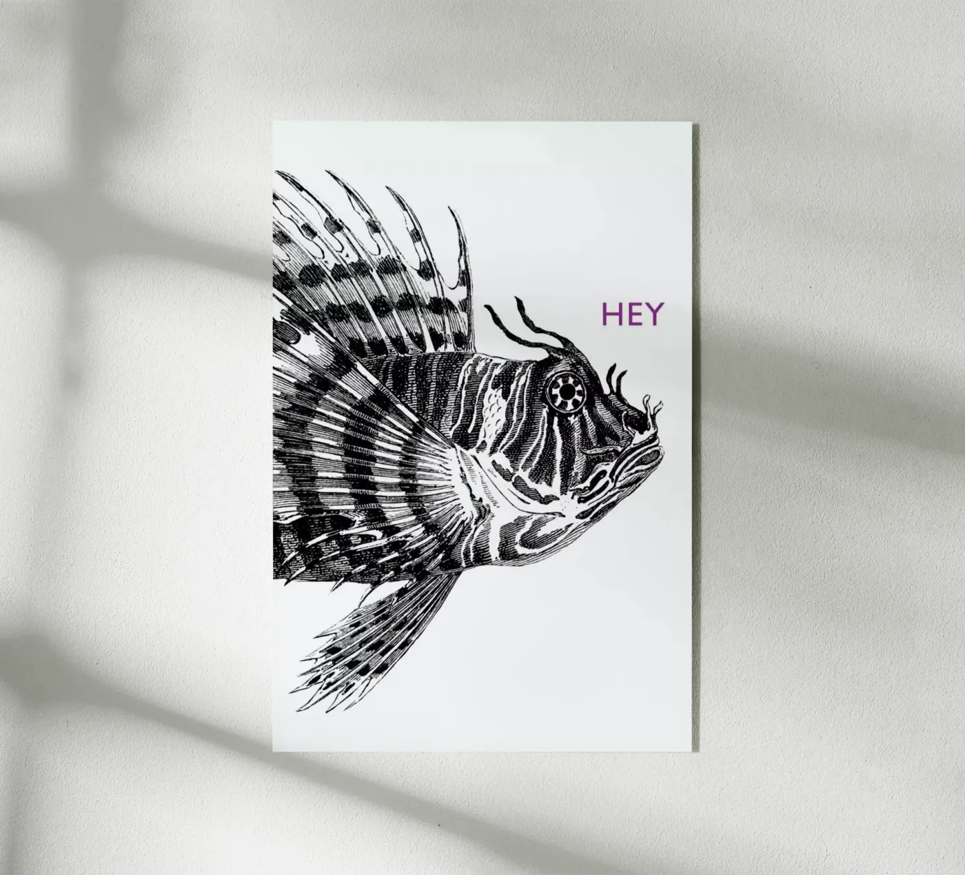 Hey Lionfish acryl van The Gently Unfurling Sneak