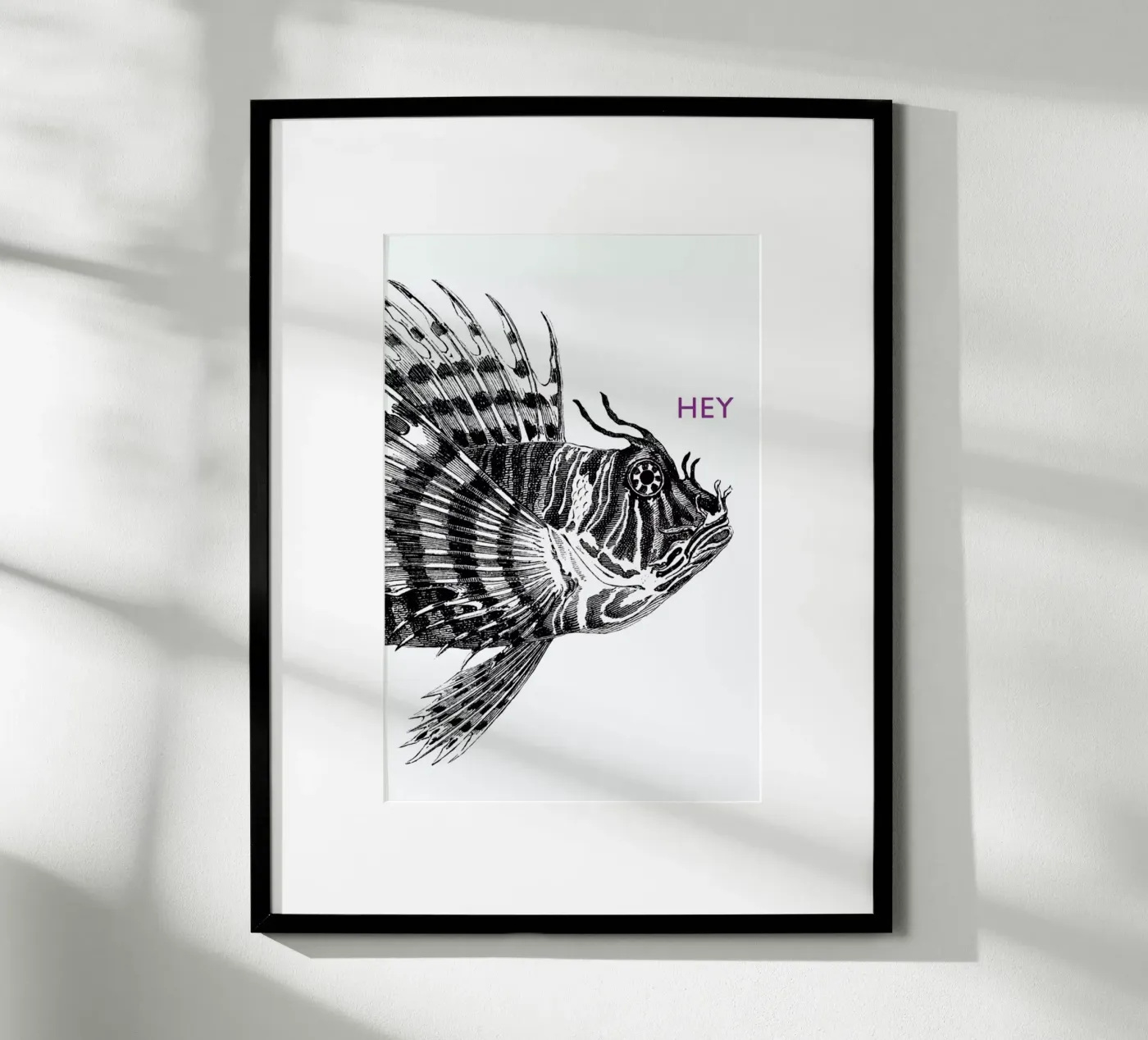 Hey Lionfish poster da The Gently Unfurling Sneak