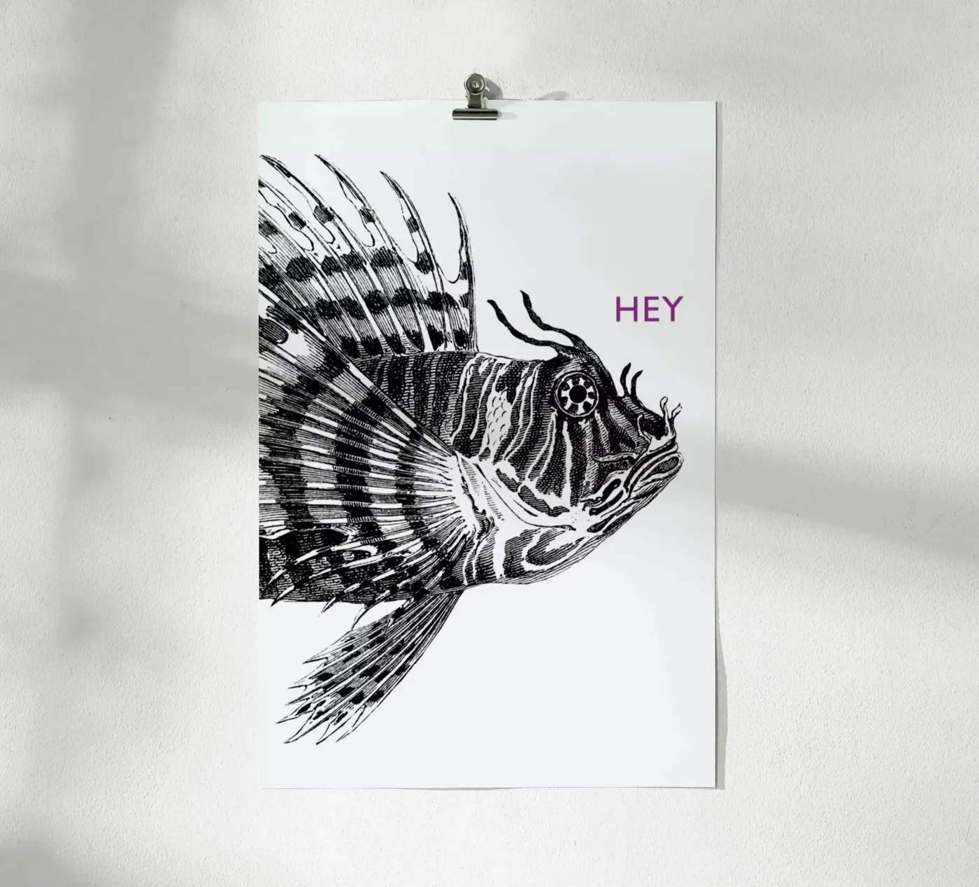 Hey Lionfish poster da The Gently Unfurling Sneak