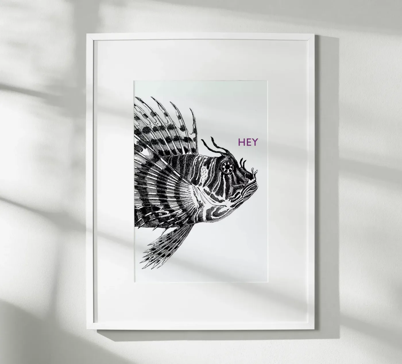 Hey Lionfish poster da The Gently Unfurling Sneak