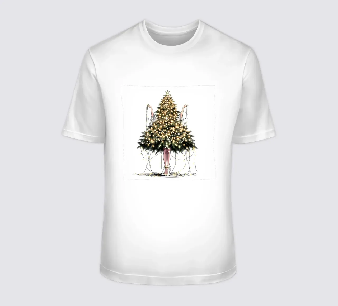 LUCI DI NATALE AGGROVIGLIATE t-shirt da ARTOMATIC