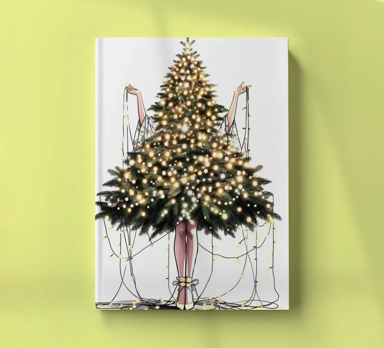 TANGLED CHRISTMAS LIGHTS notebook by ARTOMATIC