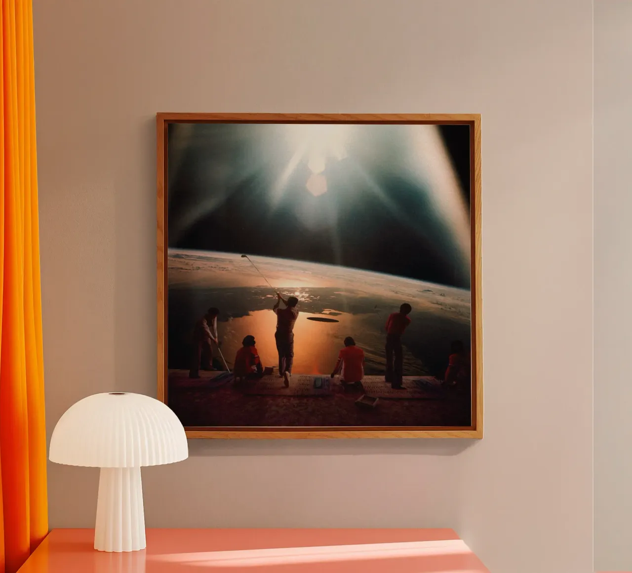 Space Golf acrylic glass by Taudalpoi