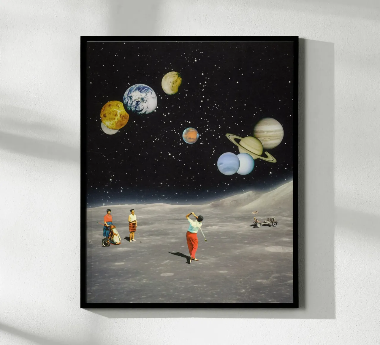 Golfing In Space hahnemühle by Taudalpoi