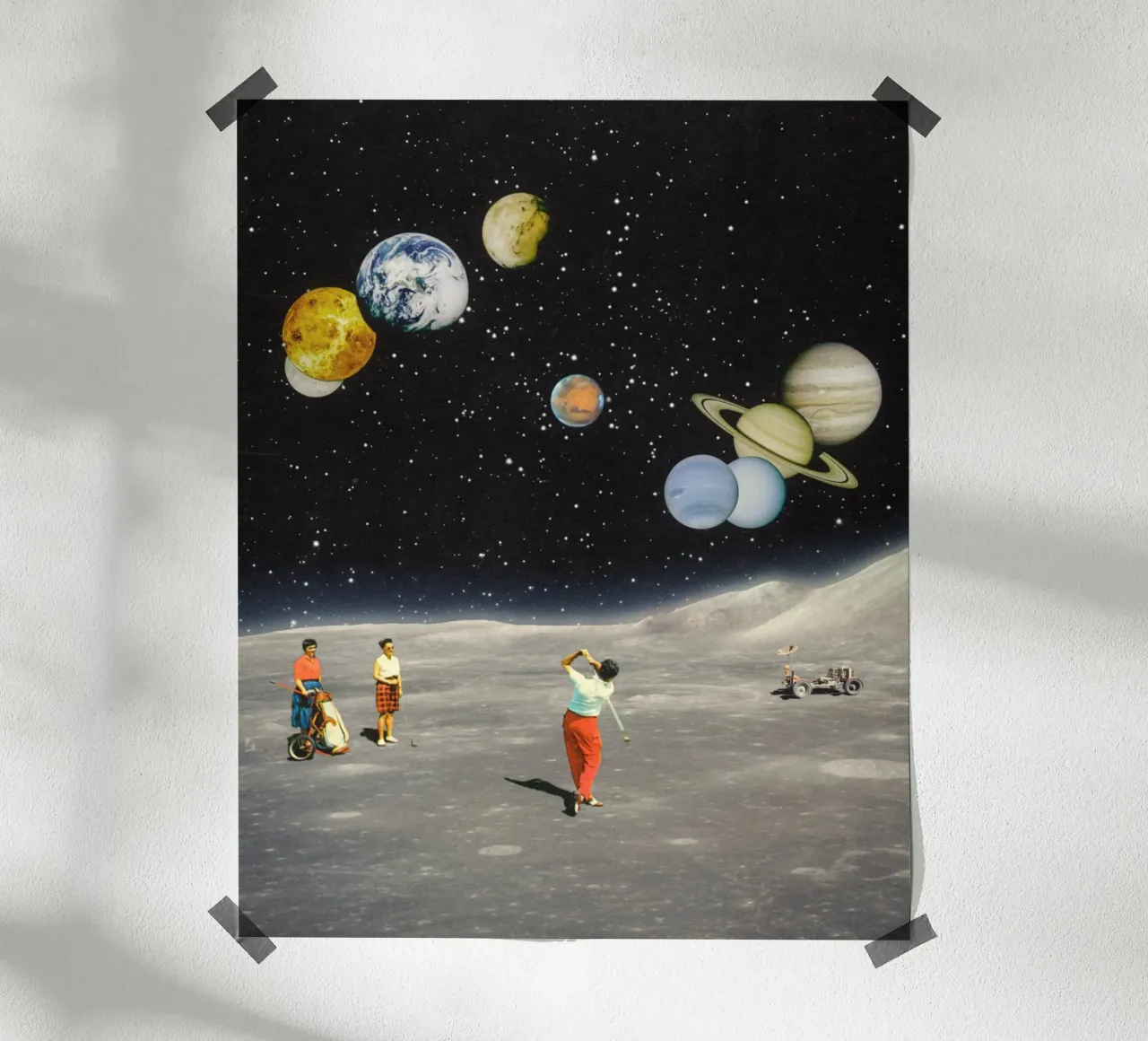 Golfing In Space hahnemühle by Taudalpoi
