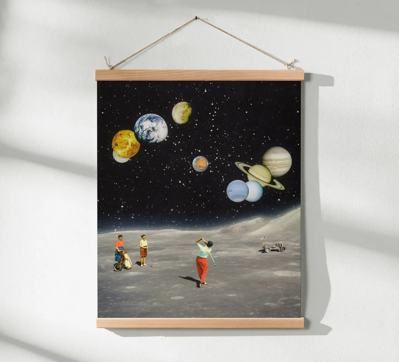 Golfing In Space hahnemühle by Taudalpoi