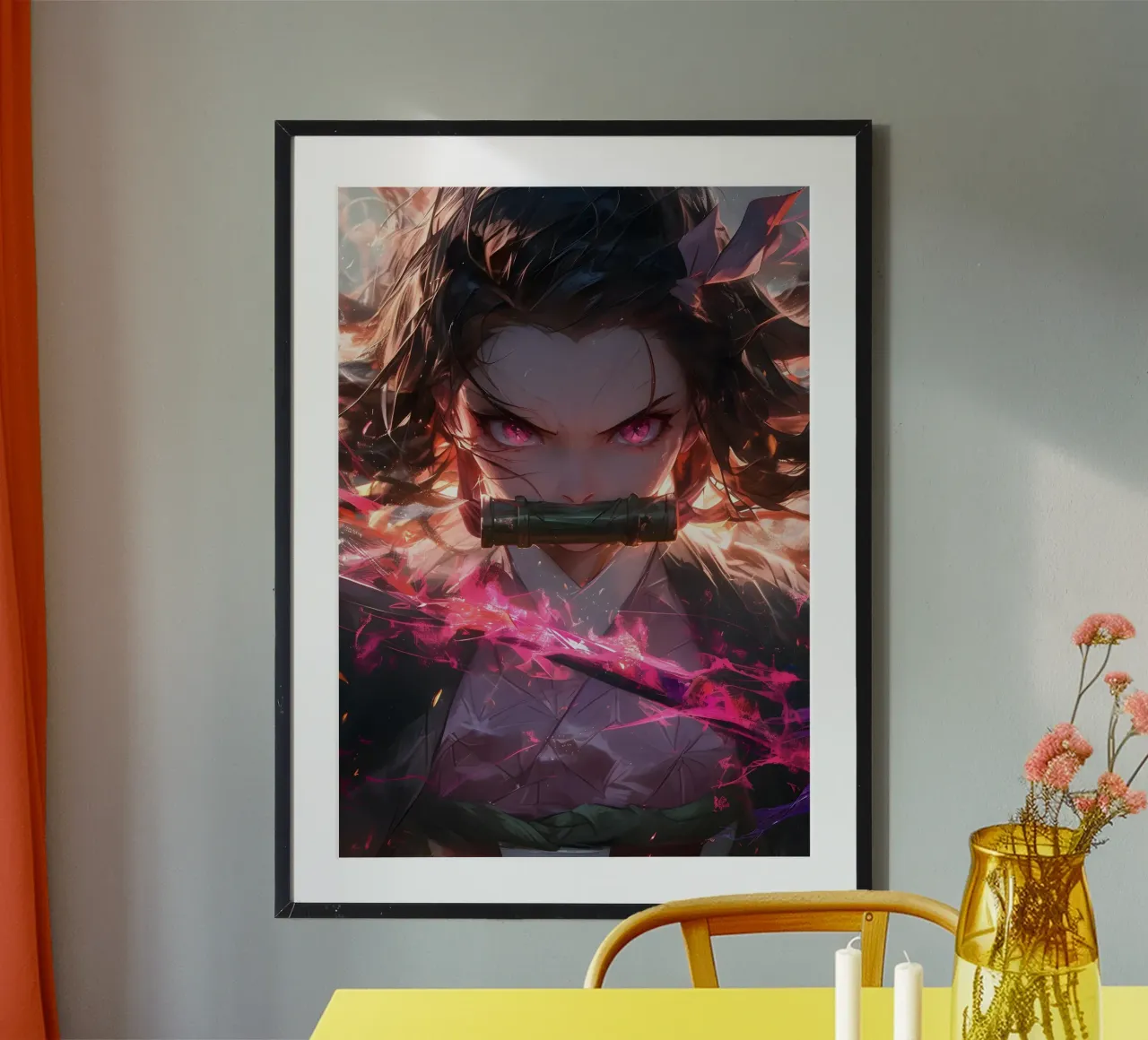 Nezuko kimetsu no yaiba carta hahnemühle da CreativeStudio