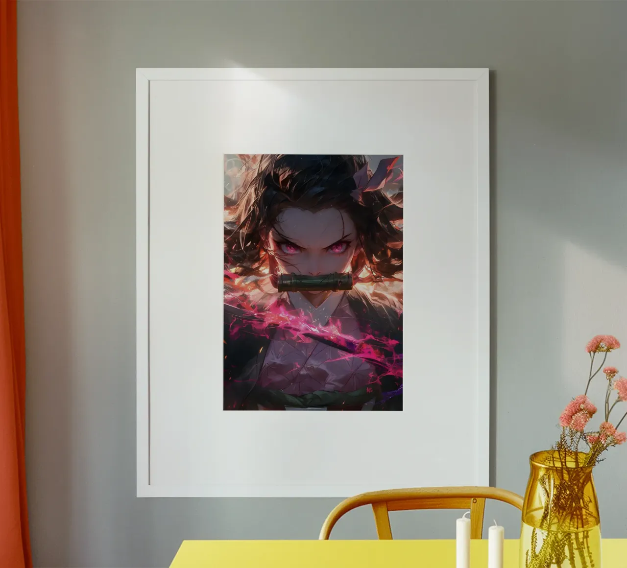 Nezuko kimetsu no yaiba carta hahnemühle da CreativeStudio