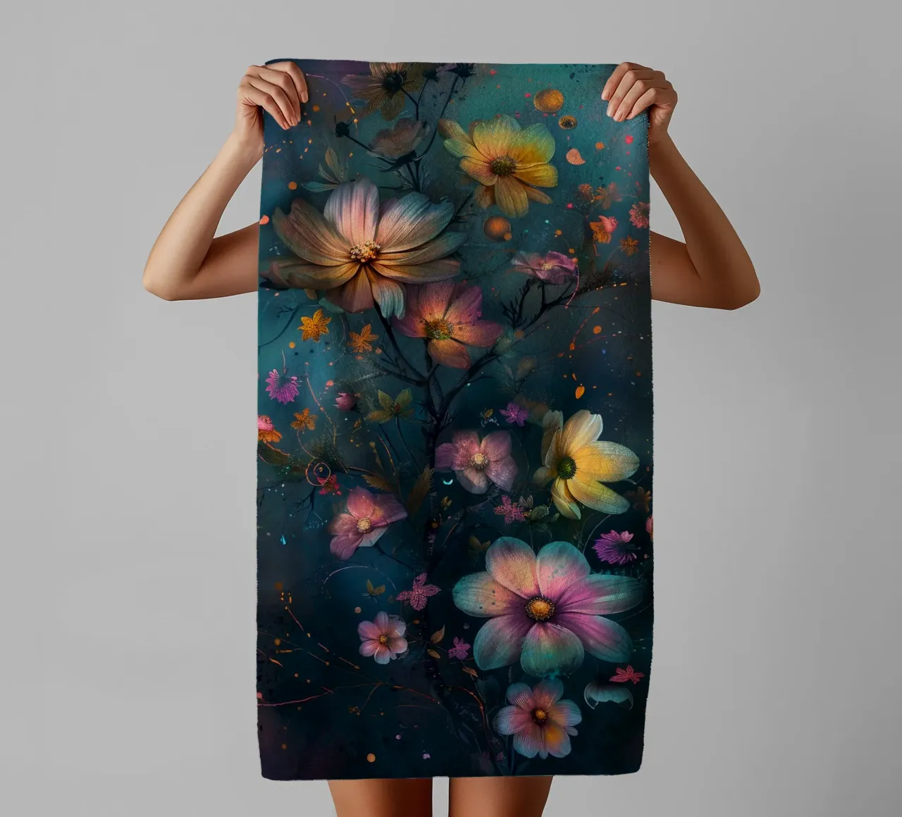 Flowers Meadow K asciugamano da bagno da Mateo