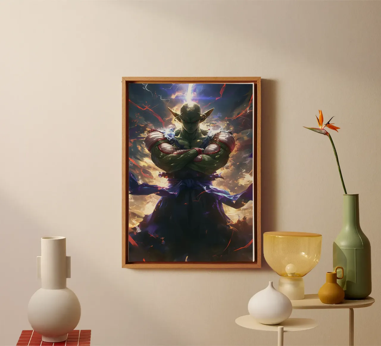 Piccolo Dragon Ball Z canvas met Baklijst van CreativeStudio