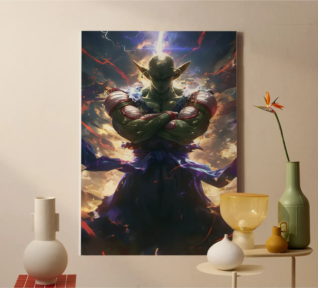 Piccolo Dragon Ball Z canvas met Baklijst van CreativeStudio