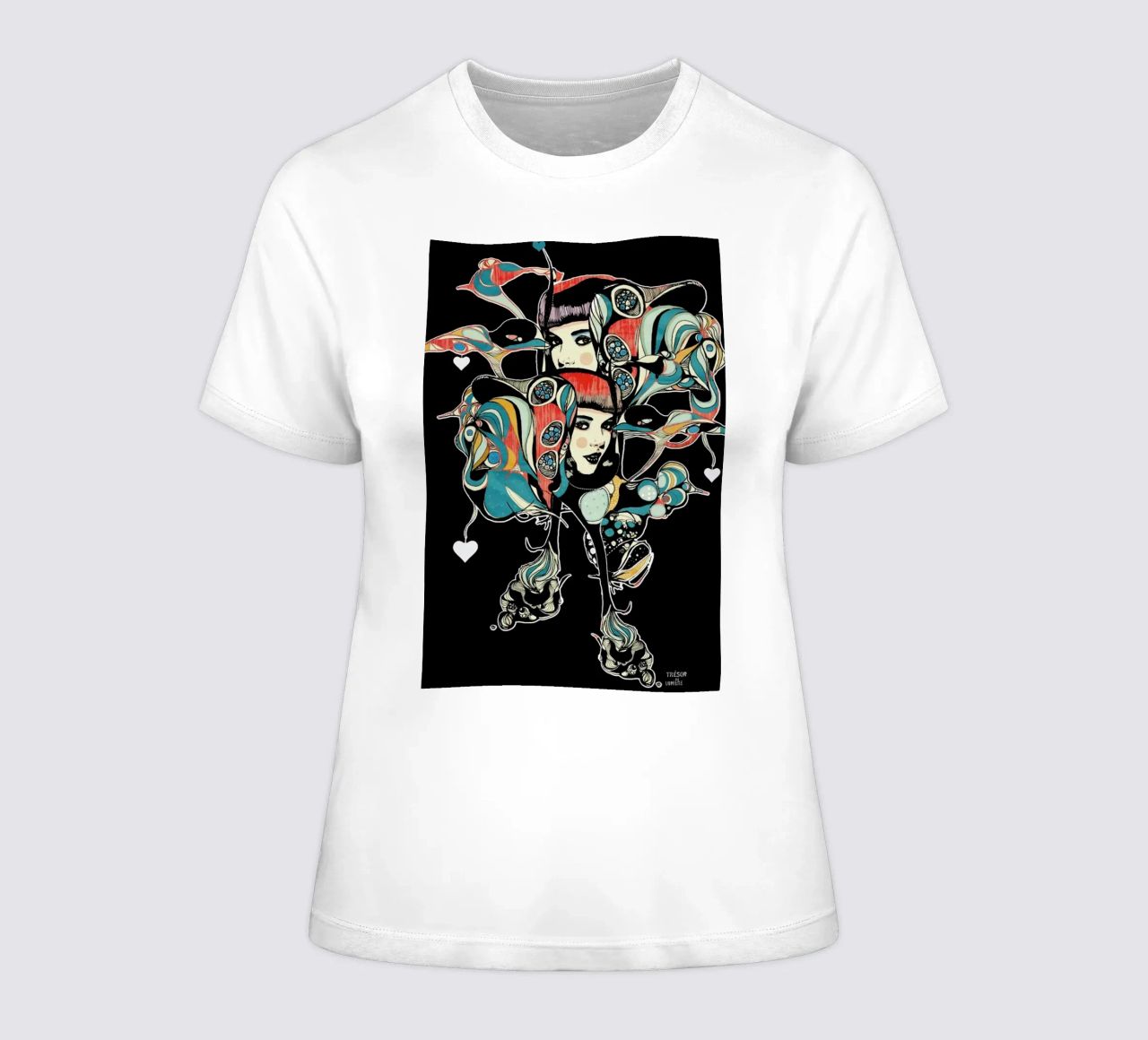 Tresor The Lumier dames t-shirt getailleerd van Giulio Iurissevich