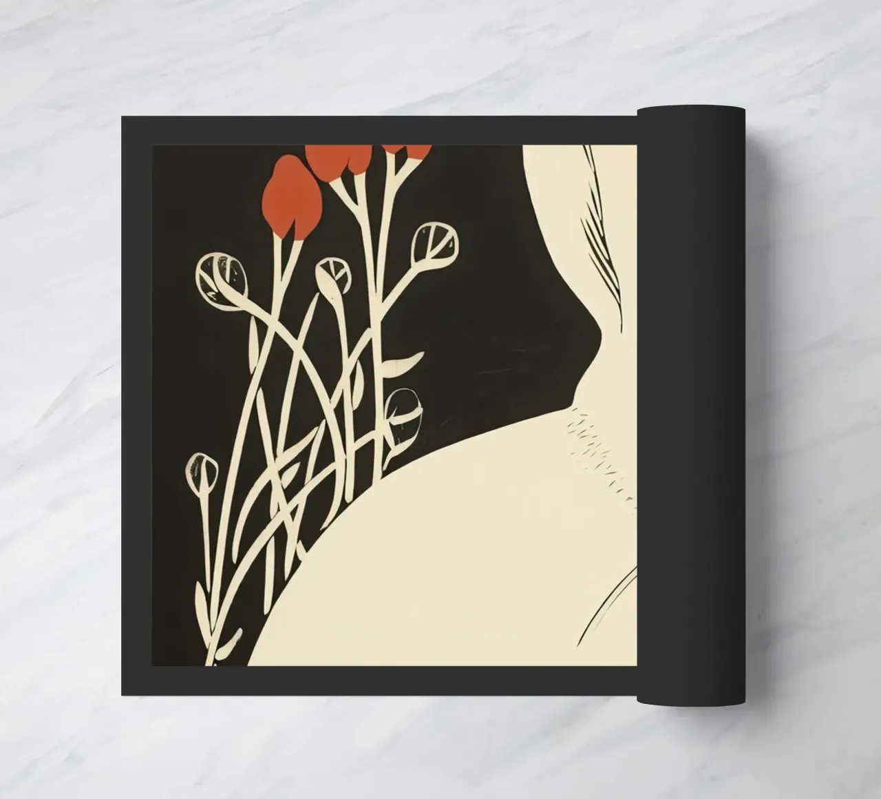 Bunny doormat by DaarbyN