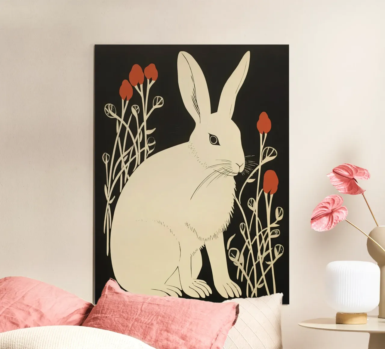 Coniglietto poster con telaio in plastica da DaarbyN