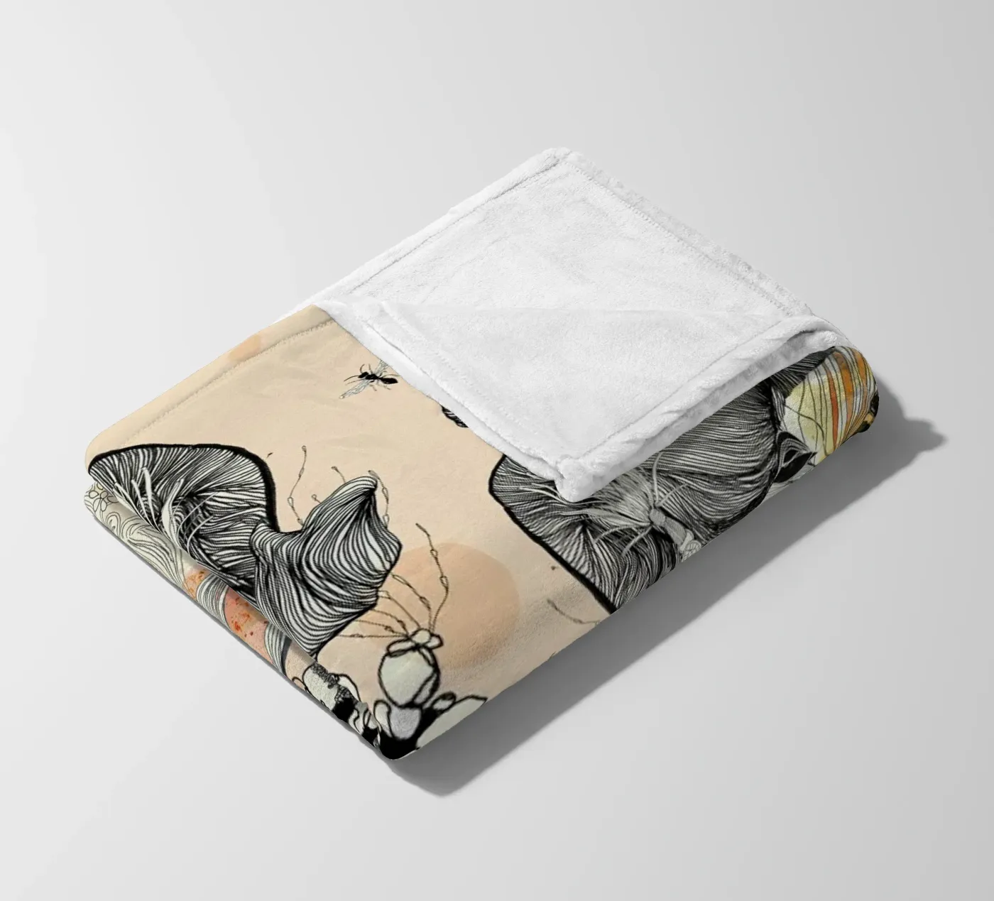 Wasps Fleecedecke von Giulio Iurissevich