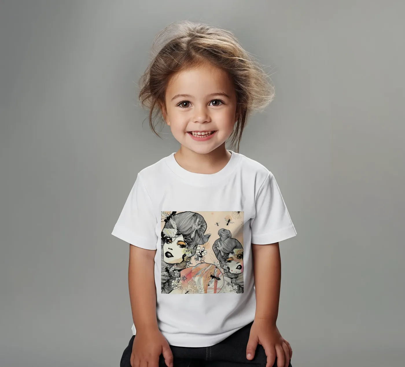 Wasps kids t-shirt by Giulio Iurissevich