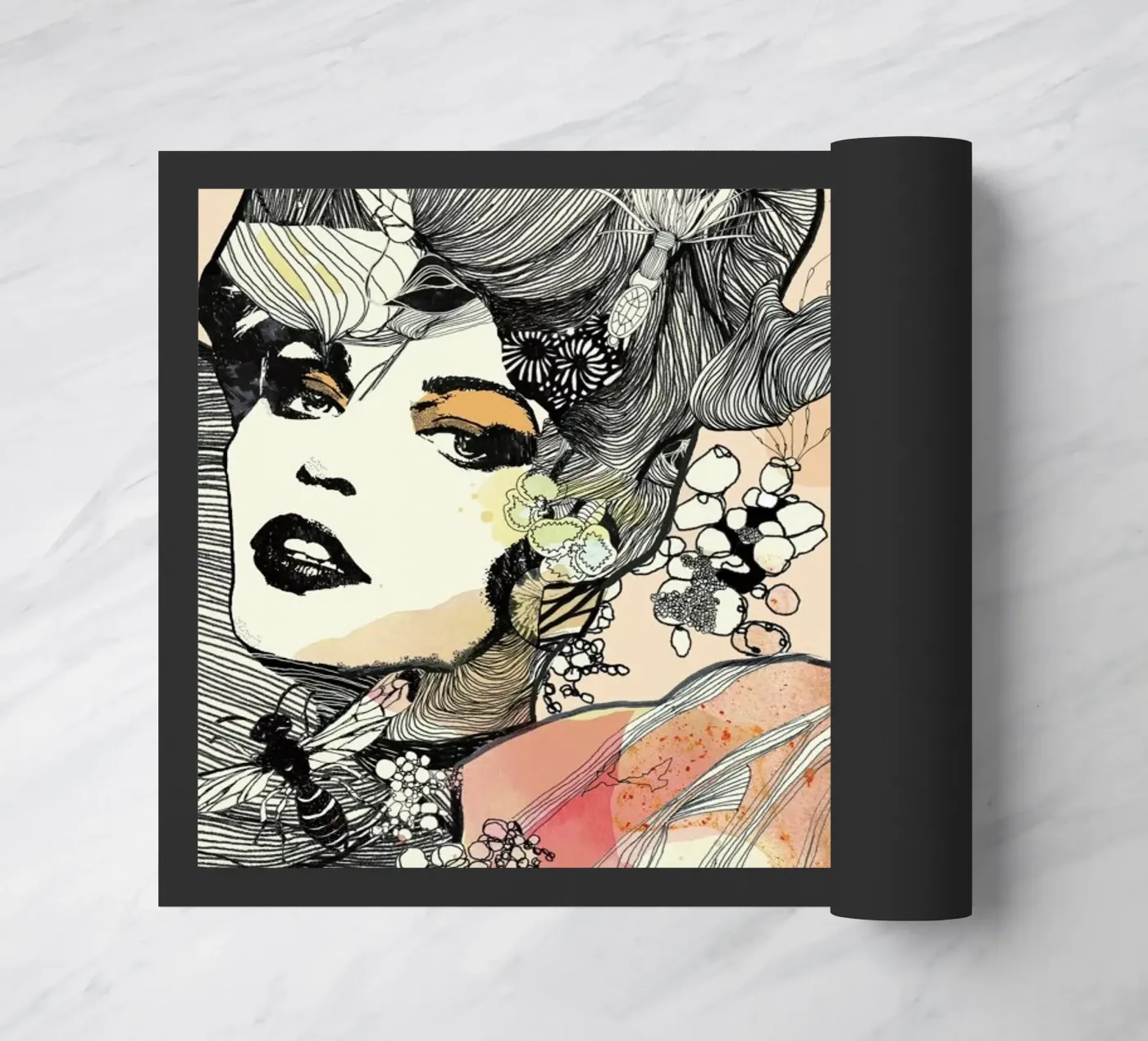 Wasps doormat by Giulio Iurissevich